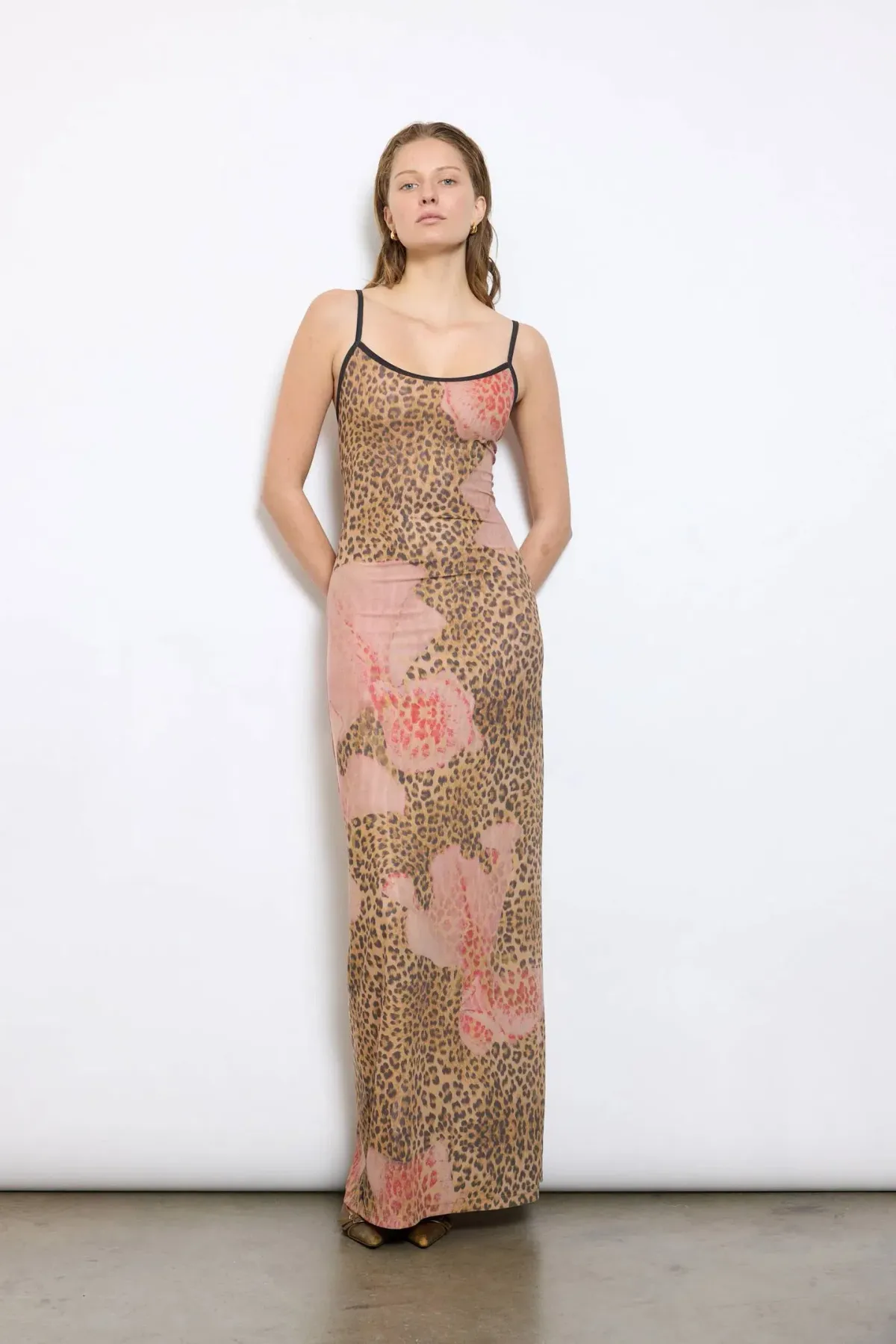 With Harper Lu Mesh Leopard Slip Size 6 - Image 1