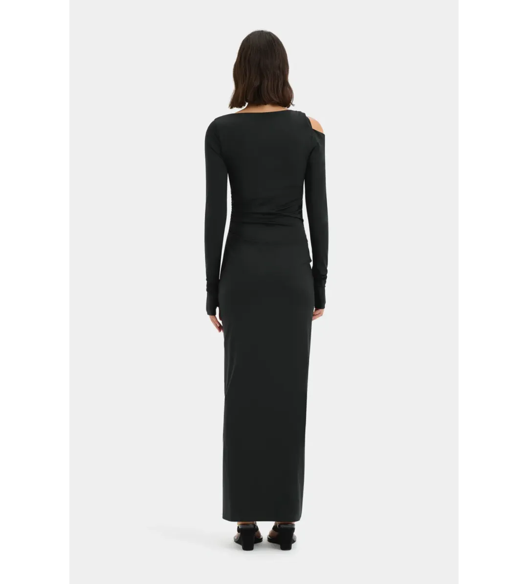 Sir the Label Elm Long Sleeve Midi Dress in Black Size 8/S for rent on The Volte - main image