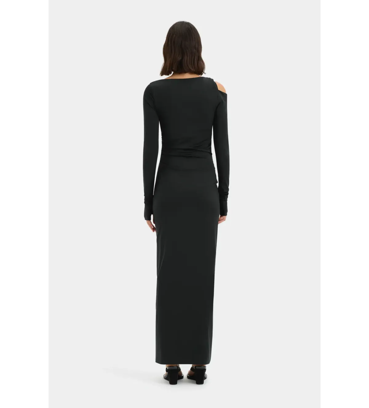 Sir the Label Elm Long Sleeve Midi Dress in Black Size 8/S - Image 3