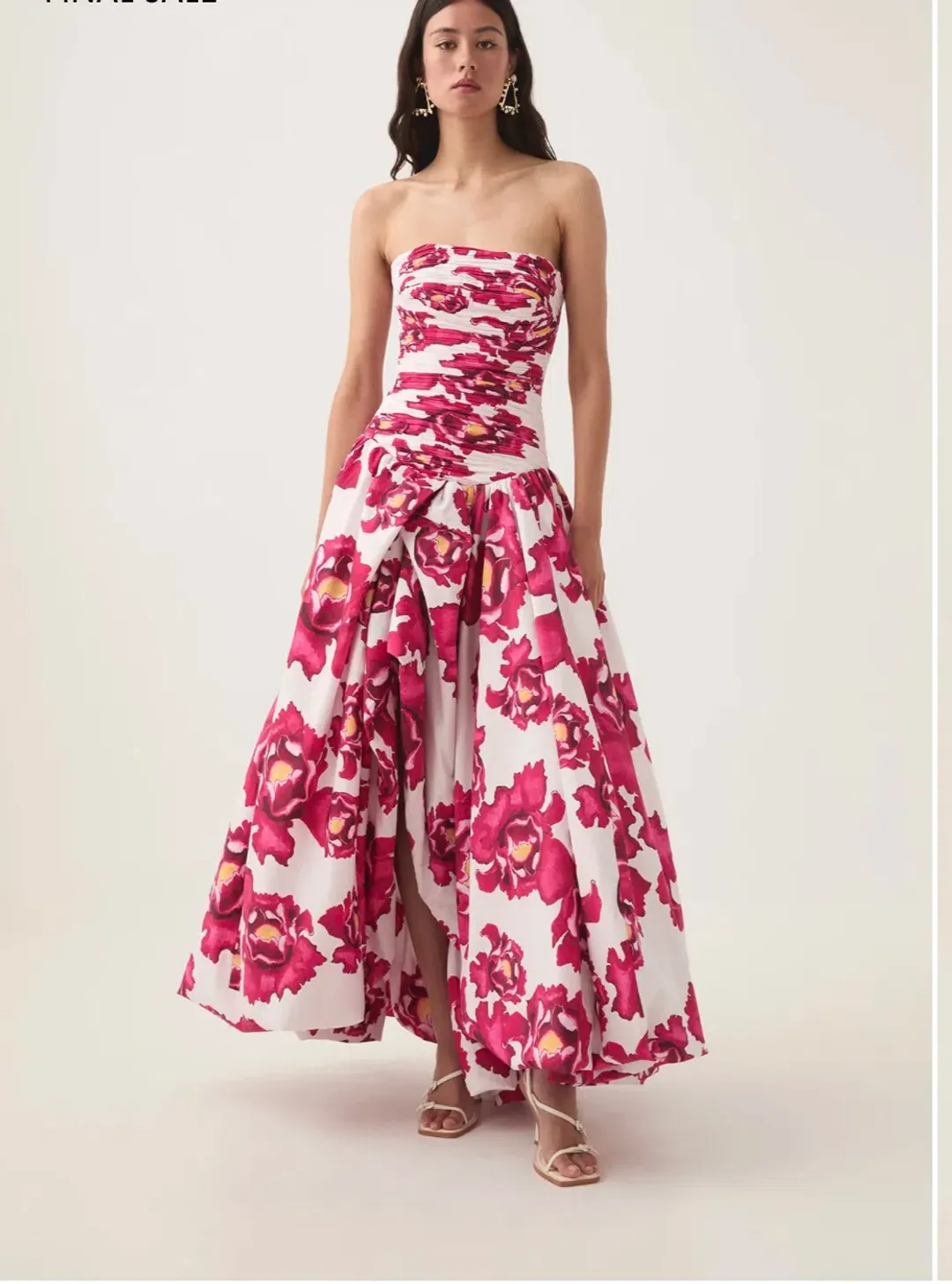 Aje Behold Maxi Dress In Boldly Blooming size 8 for rent on The Volte - main image