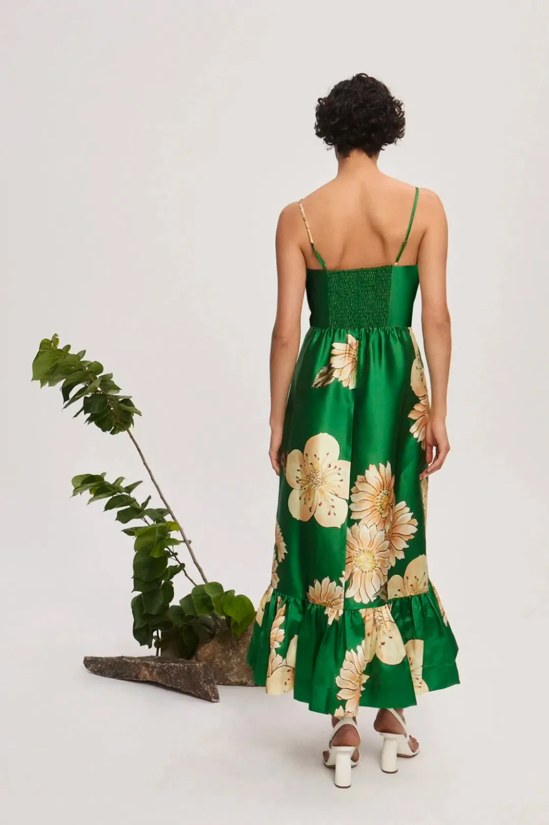 Alemais Sage Midi Dress Green Size 8 for rent on The Volte - main image
