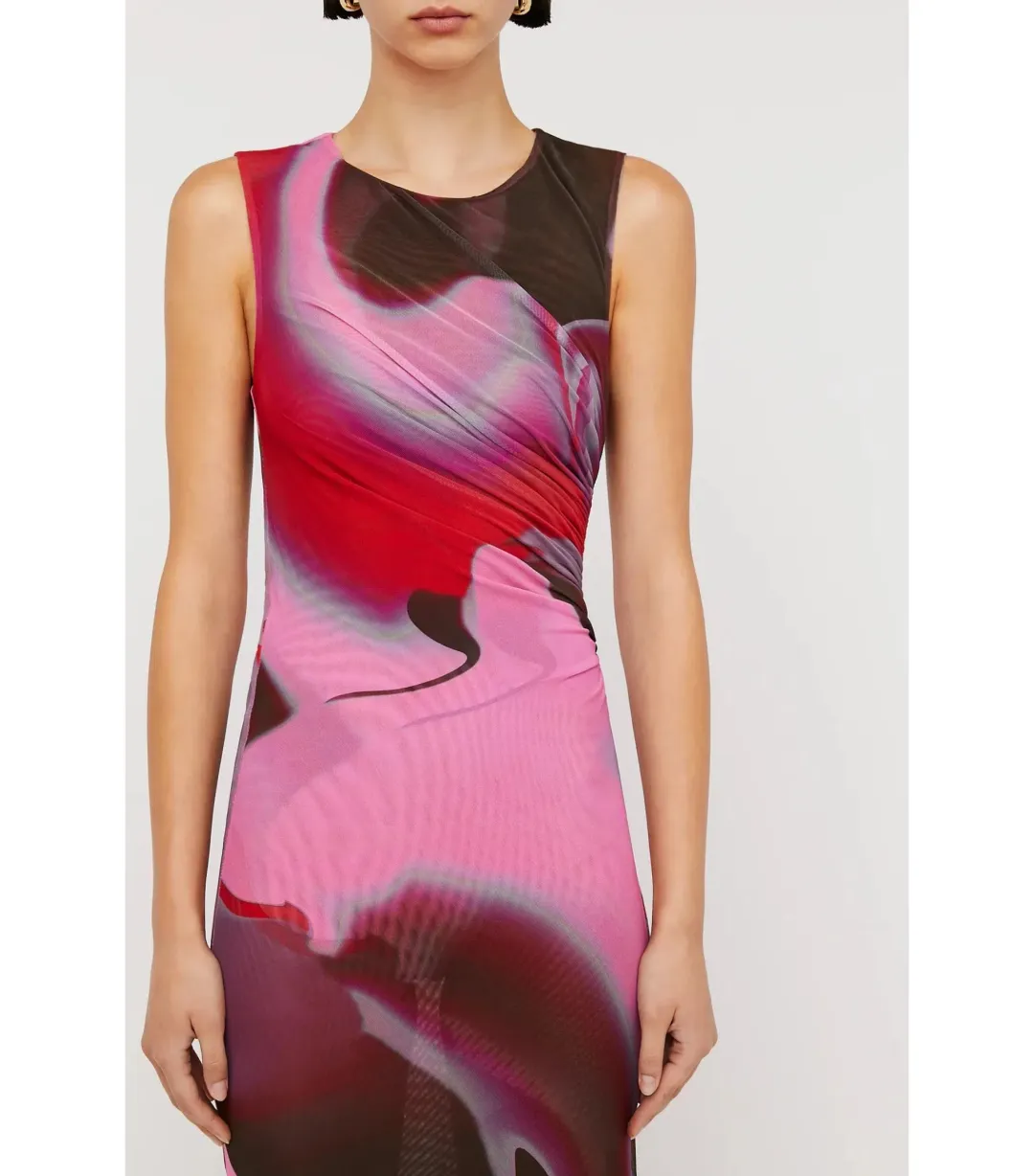 Scanlan Theodore Italian Watercolour Dress in Raspberry Size S / AU 8  for rent on The Volte - main image