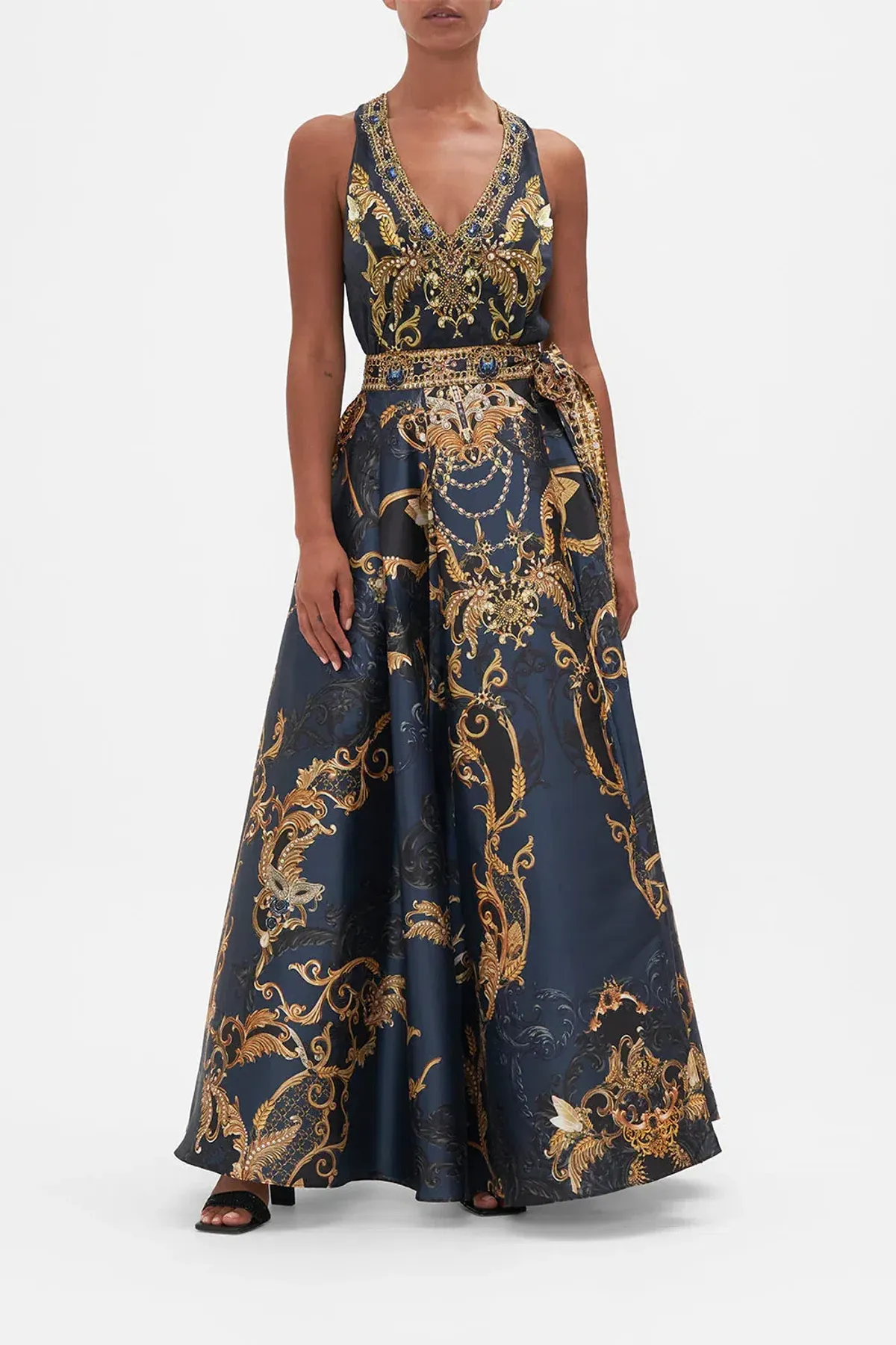 Camilla Moonlight Melodie Maxi Wrap Skirt & Top Set Print Size 12 - Image 1