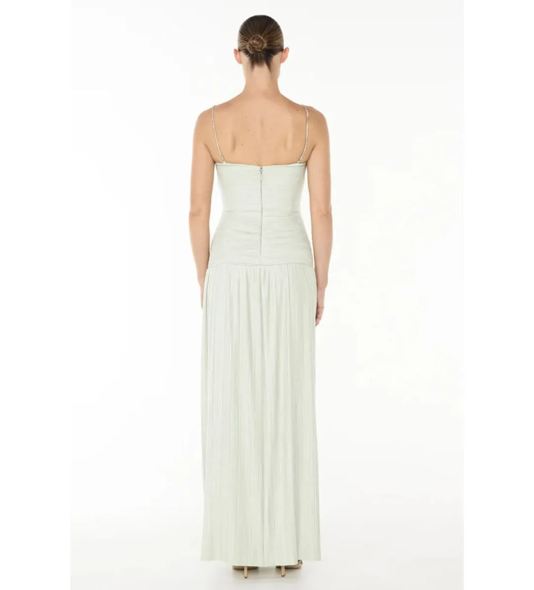 Manning Cartell Royal Debut Maxi Dress Sage Size AU 6 for rent on The Volte - main image