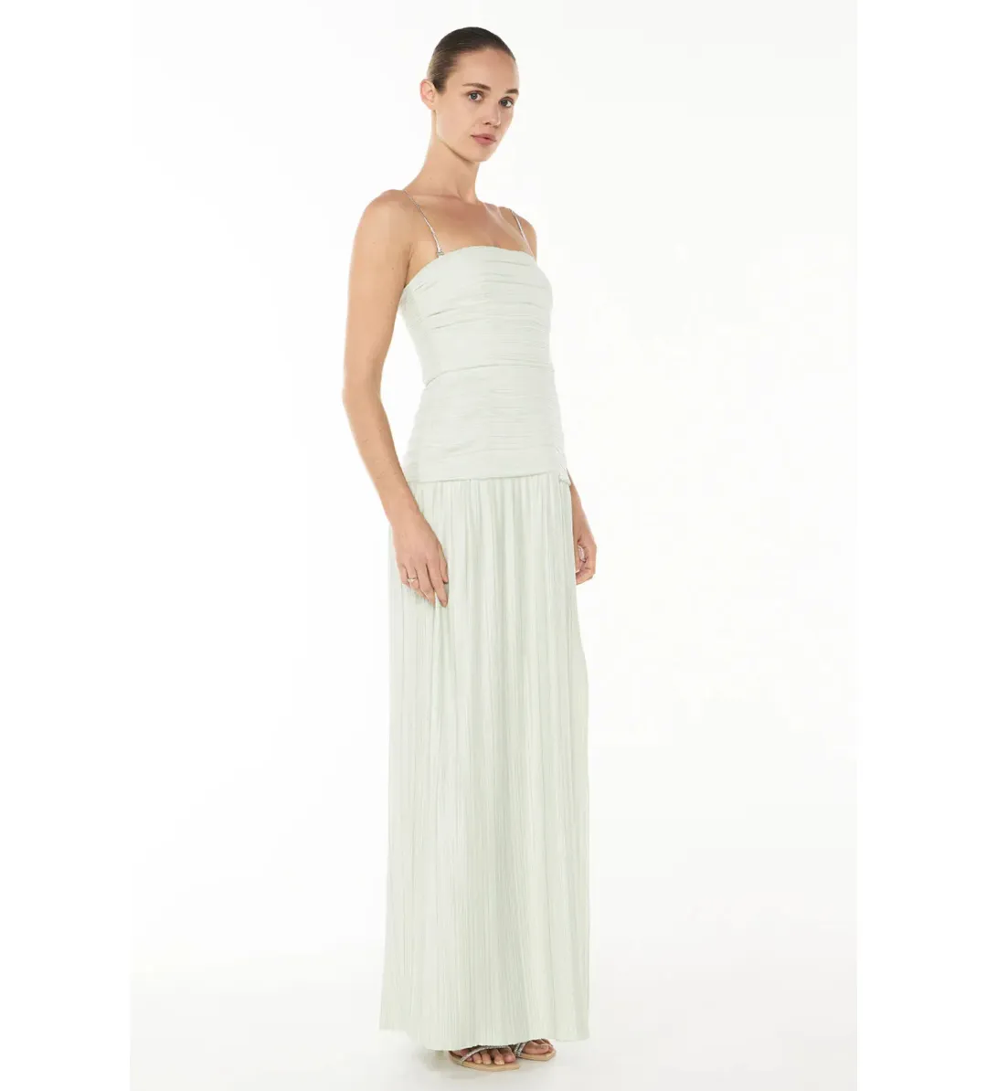 Manning Cartell Royal Debut Dress Sage Size 8 for rent on The Volte - main image