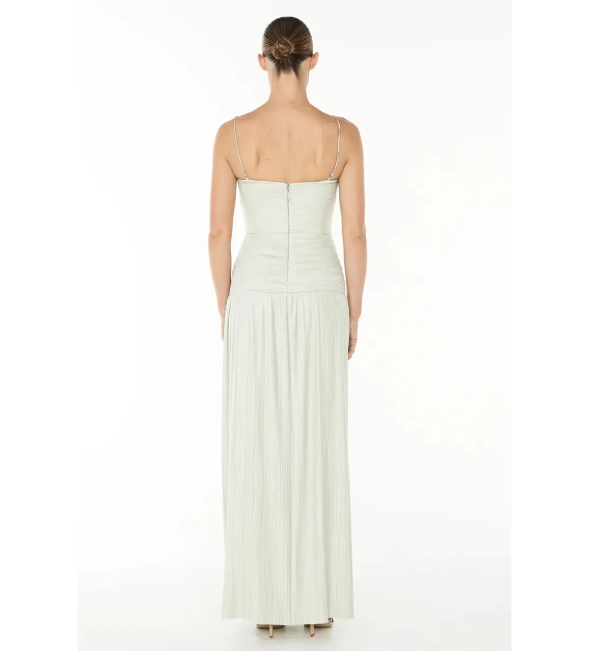 Manning Cartell Royal Debut Dress in Sage Size 10 - Image 3