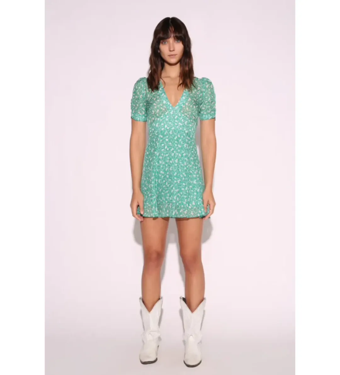 Realisation Par Ozzie Poison Ivy Silk Mini Dress Size 10 for rent on The Volte - main image