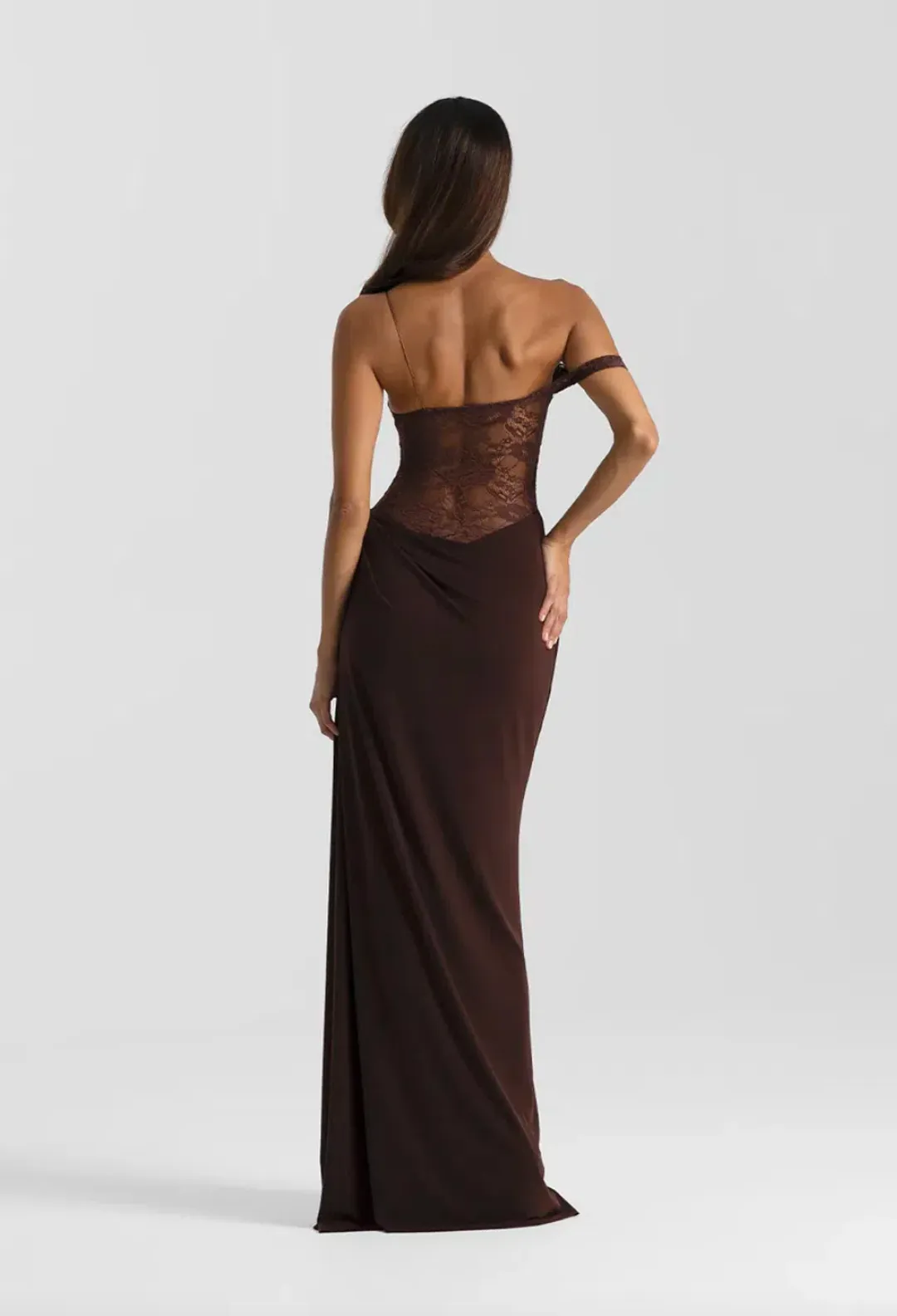 Natalie Rolt Sloane Maxi Dress in Brown Size 1 / AU 6-8 for rent on The Volte - main image