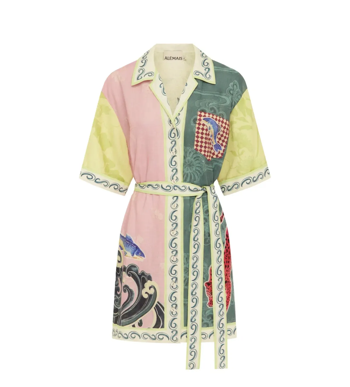 Rochester Mini Shirtdress Multi Size 10 - Image 4