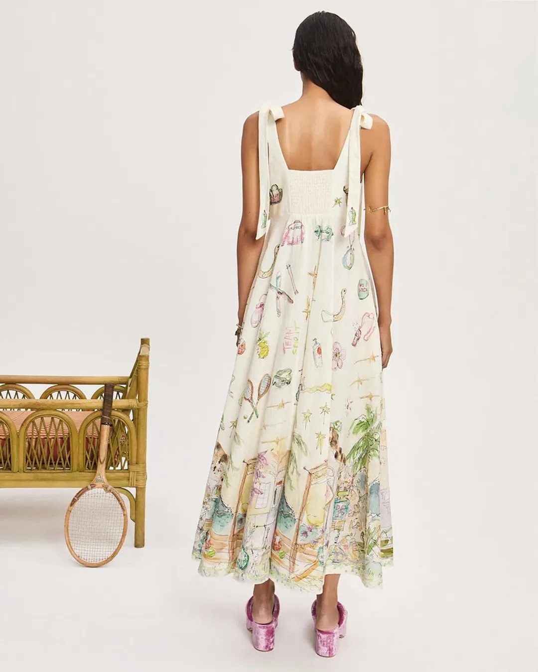 Alemais Anouk Ballet Sundress Print Size AU 10  for rent on The Volte - main image