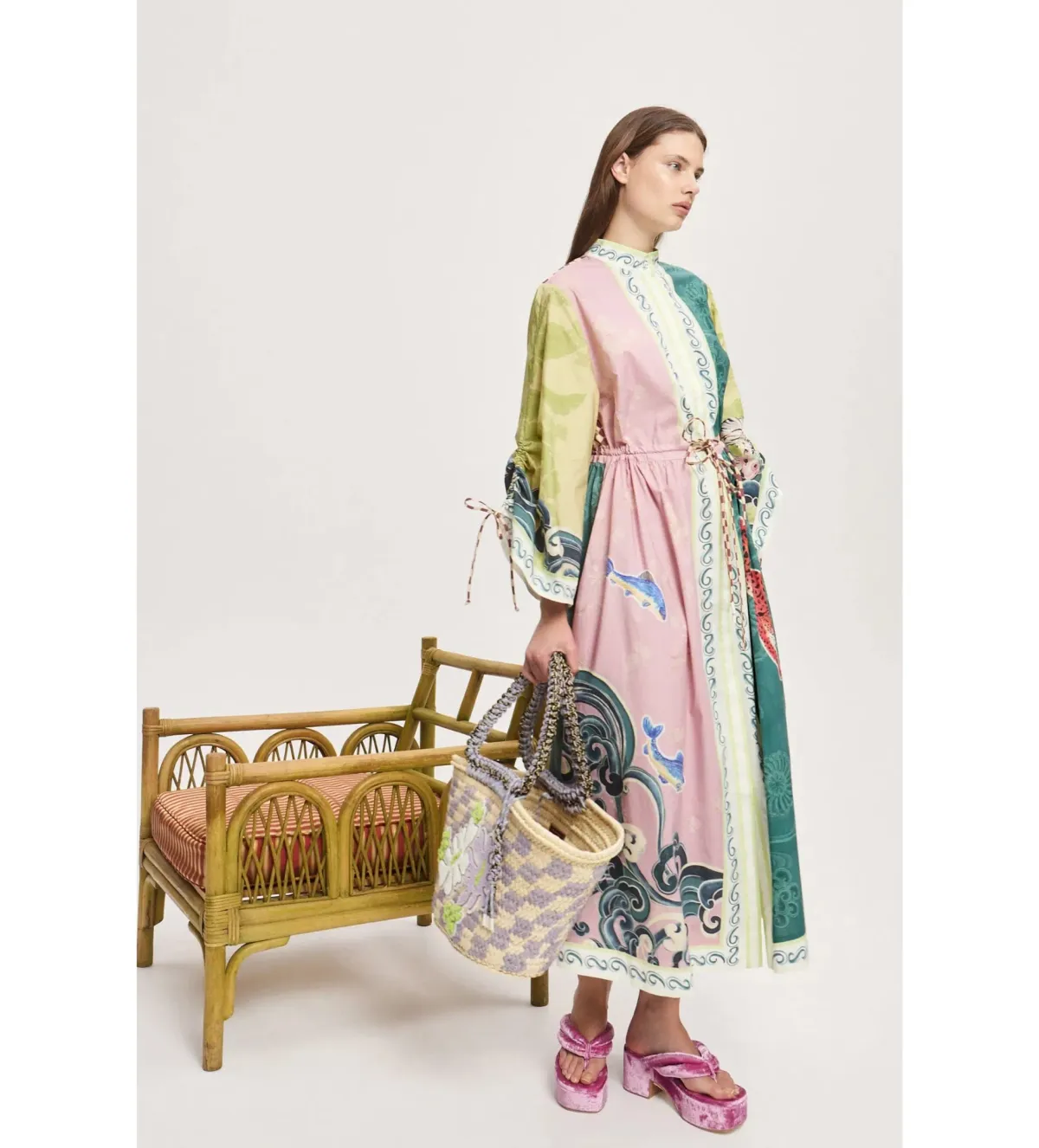 Alemais Rochester Shirtdress Midi Dress Multi Size 10 - Image 2