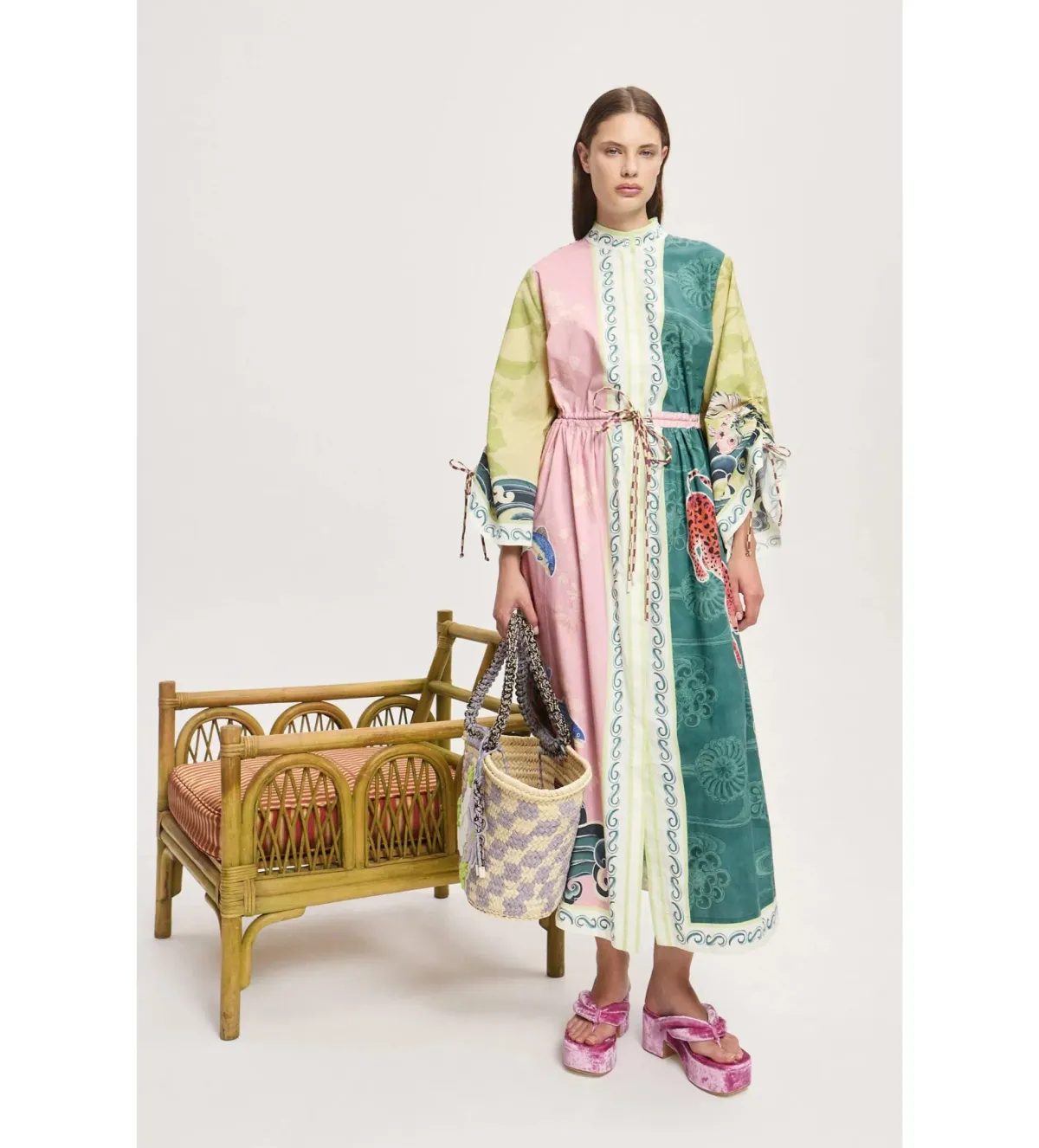 Alemais Rochester Shirtdress Midi Dress Multi Size 10 - Image 1