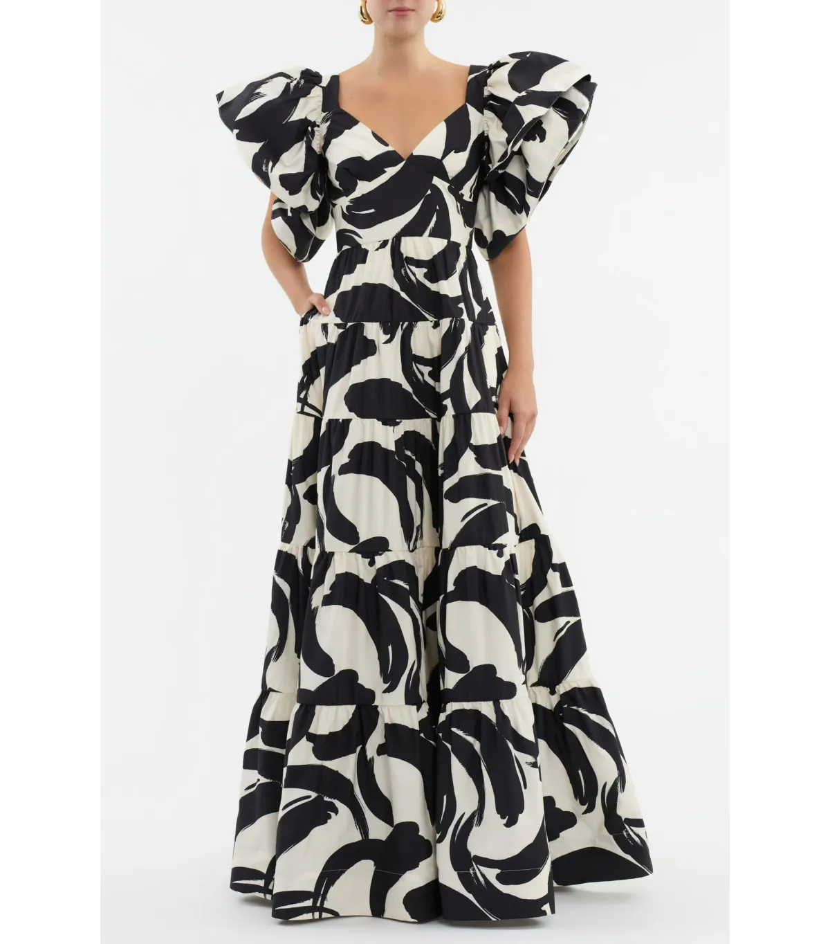 Rebecca Vallance Pompidou Maxi Dress Print Size 6 - Image 1