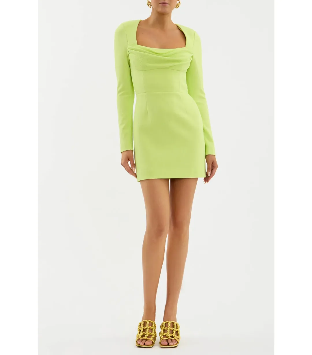 Rebecca Vallance Aria Mini Dress Green Size 8 for rent on The Volte - main image