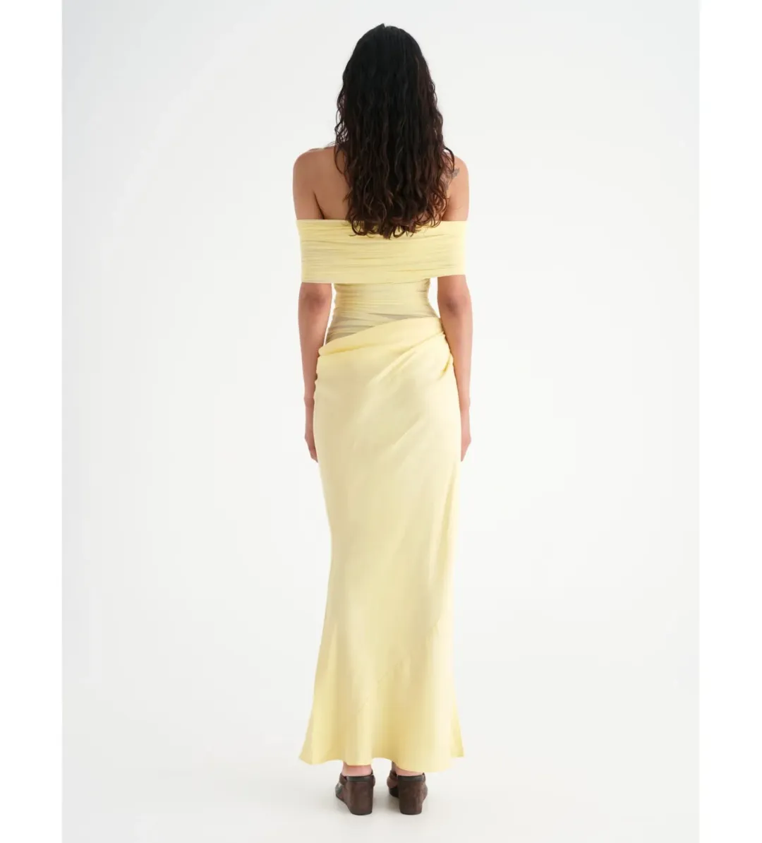 Benni Nico Maxi Dress Butter Size AU 6 for rent on The Volte - main image