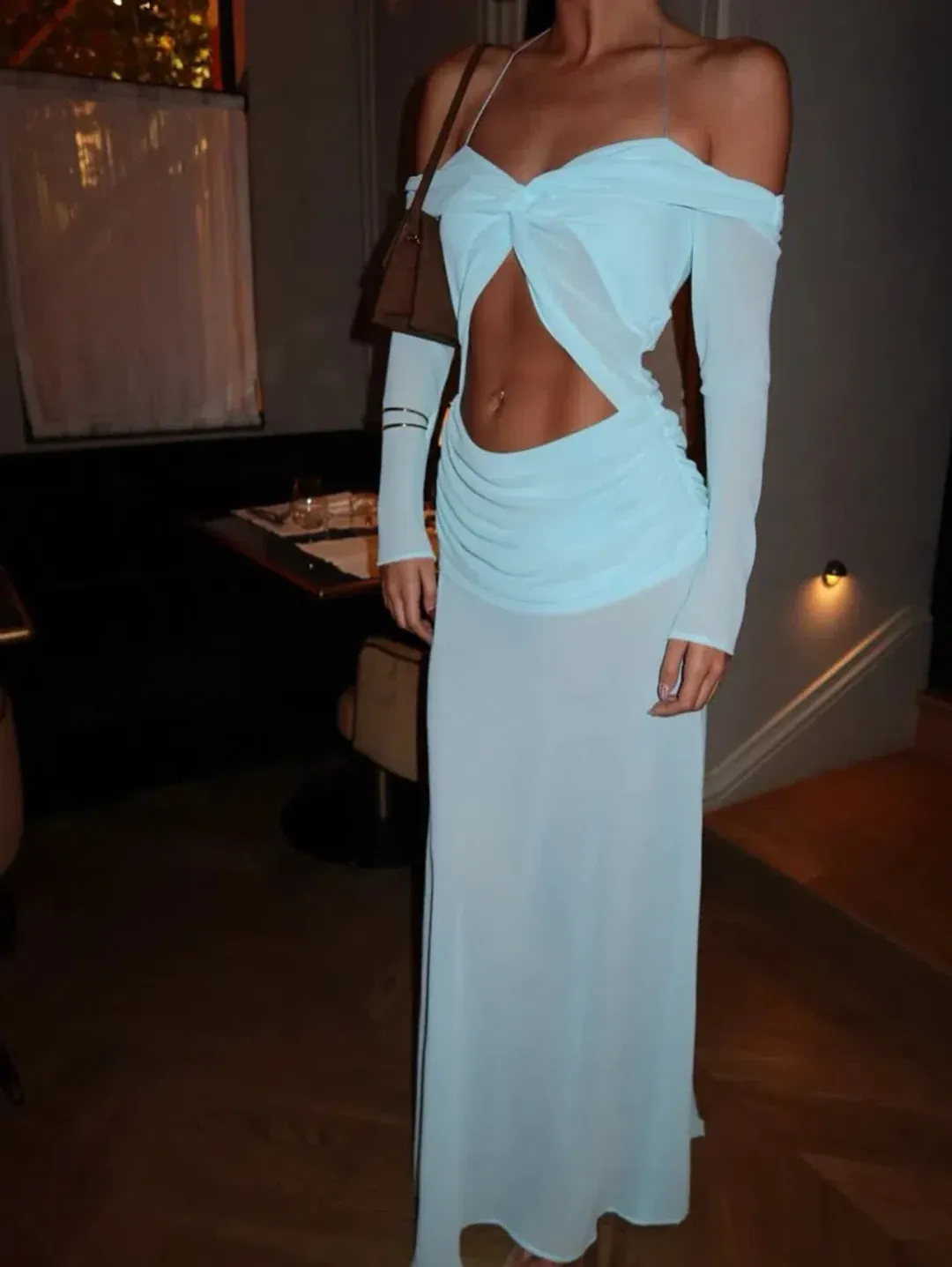 Natalie Rolt Emily Gown in Baby Blue Size 1 / AU 8 for rent on The Volte - main image