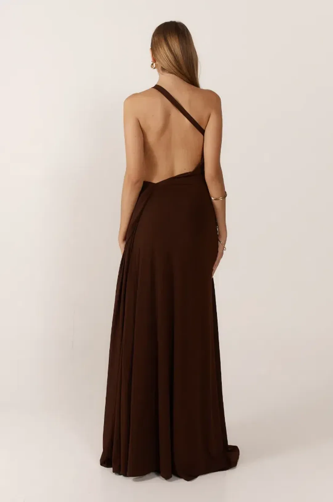 Ance Gria Gaia Gown Brown Size 8 for rent on The Volte - main image