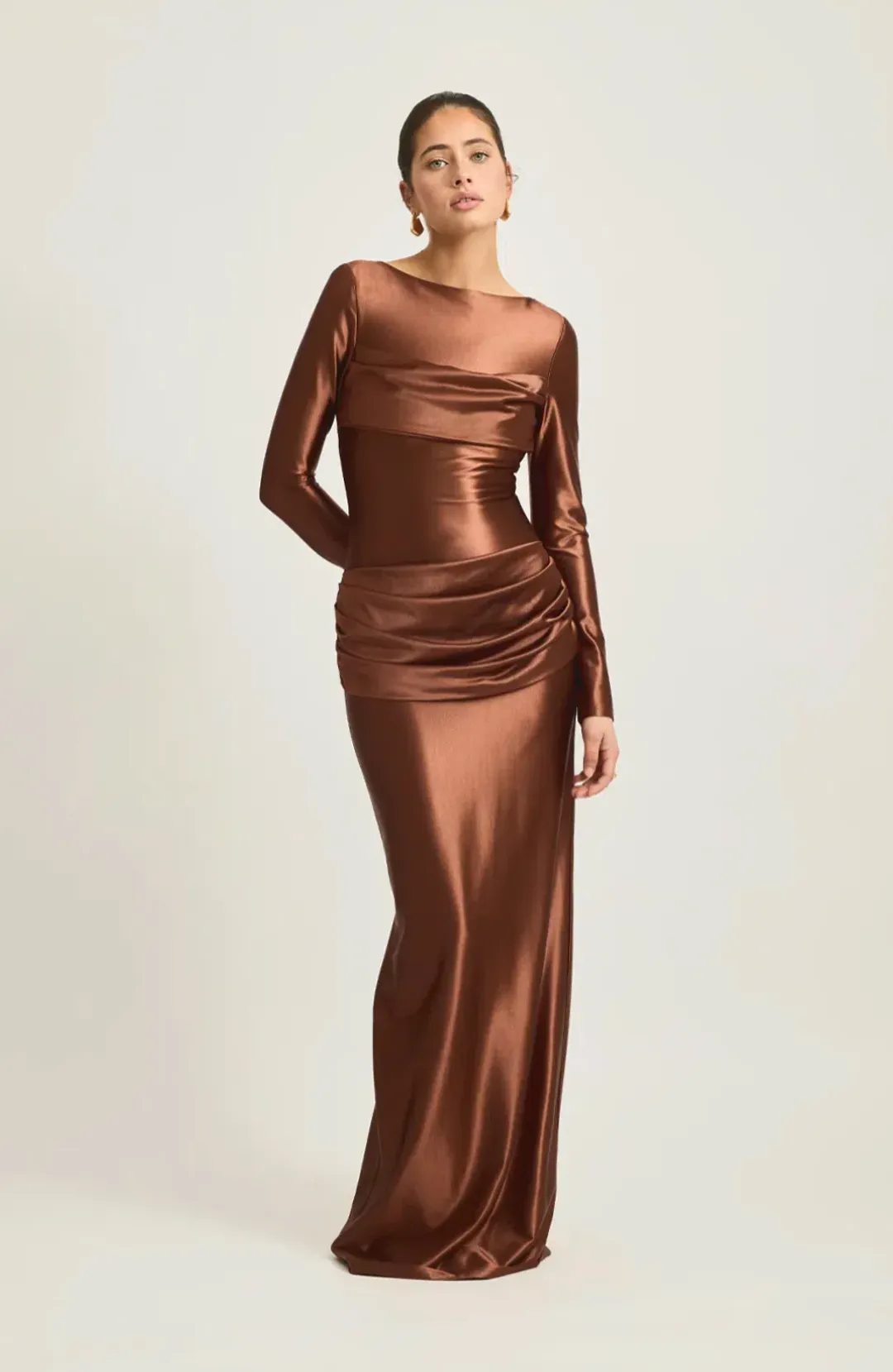 Tojha Hadleigh Maxi Dress Brown Size S / AU 8 for rent on The Volte - main image