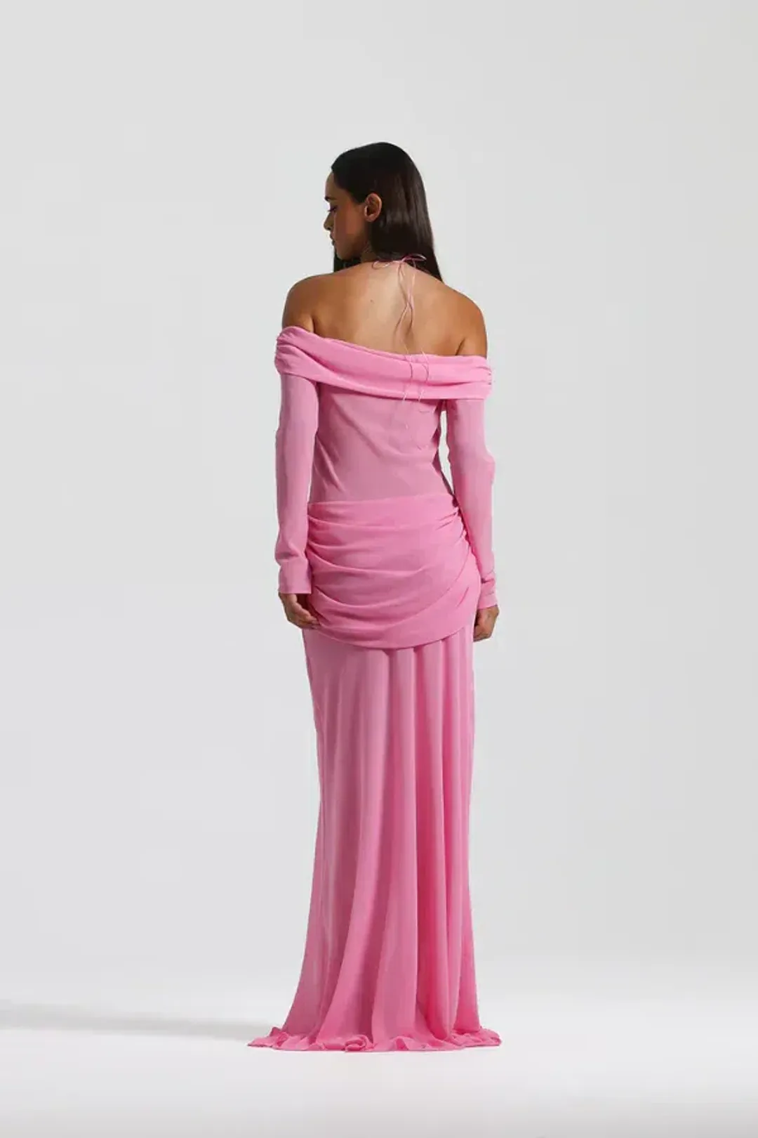 Natalie Rolt Emily Gown Candy Pink Size S/AU 8 for rent on The Volte - main image