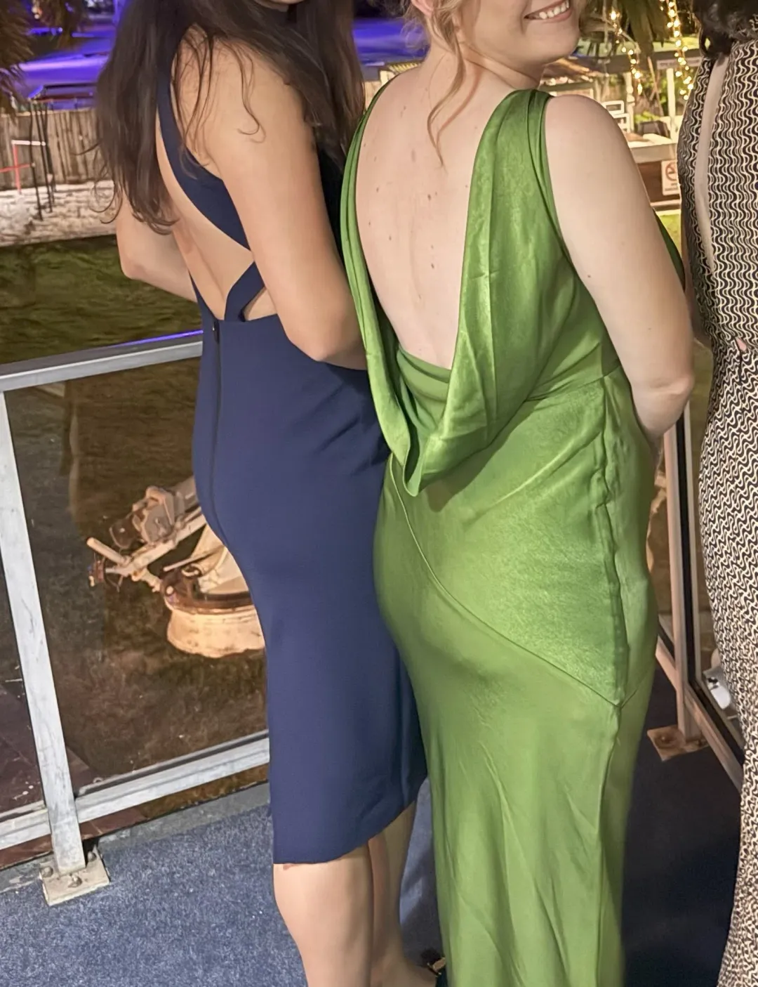 Camilla and Marc Backless Mini Dress Navy Size 10 for rent on The Volte - main image