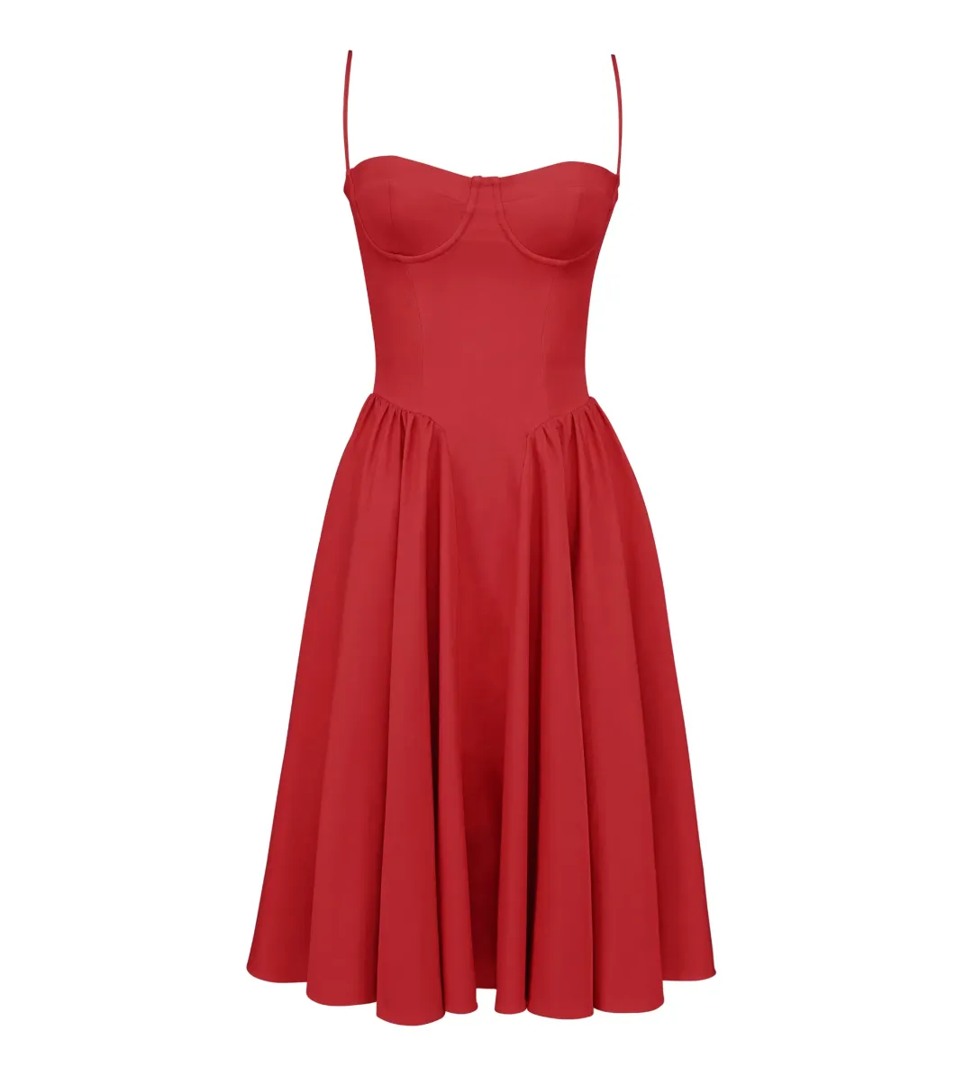 House of CB Samaria Midi Dress Red Size XS / Size 6 for rent on The Volte - main image