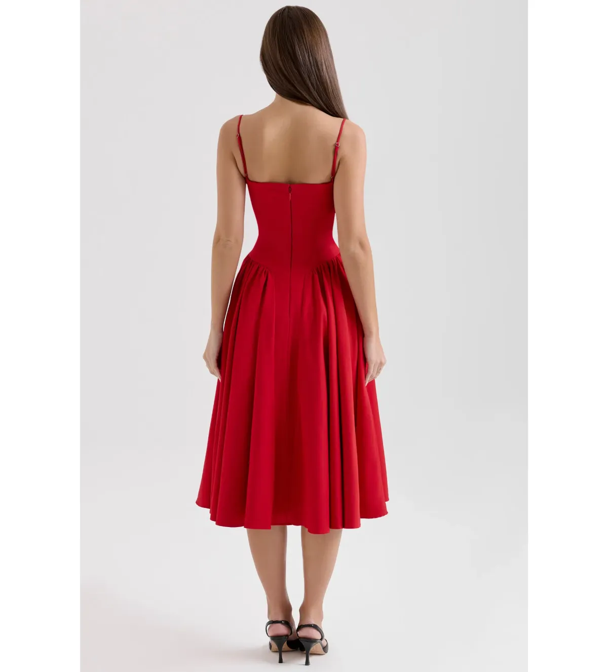 House of CB Samaria Midi Dress Red Size XS / Size 6 - Image 6