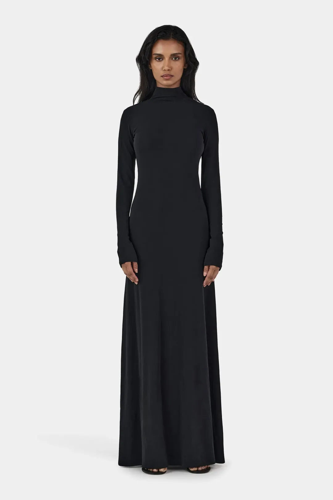 Hansen and Gretel Daphne Maxi Dress Black Size 10 for rent on The Volte - main image