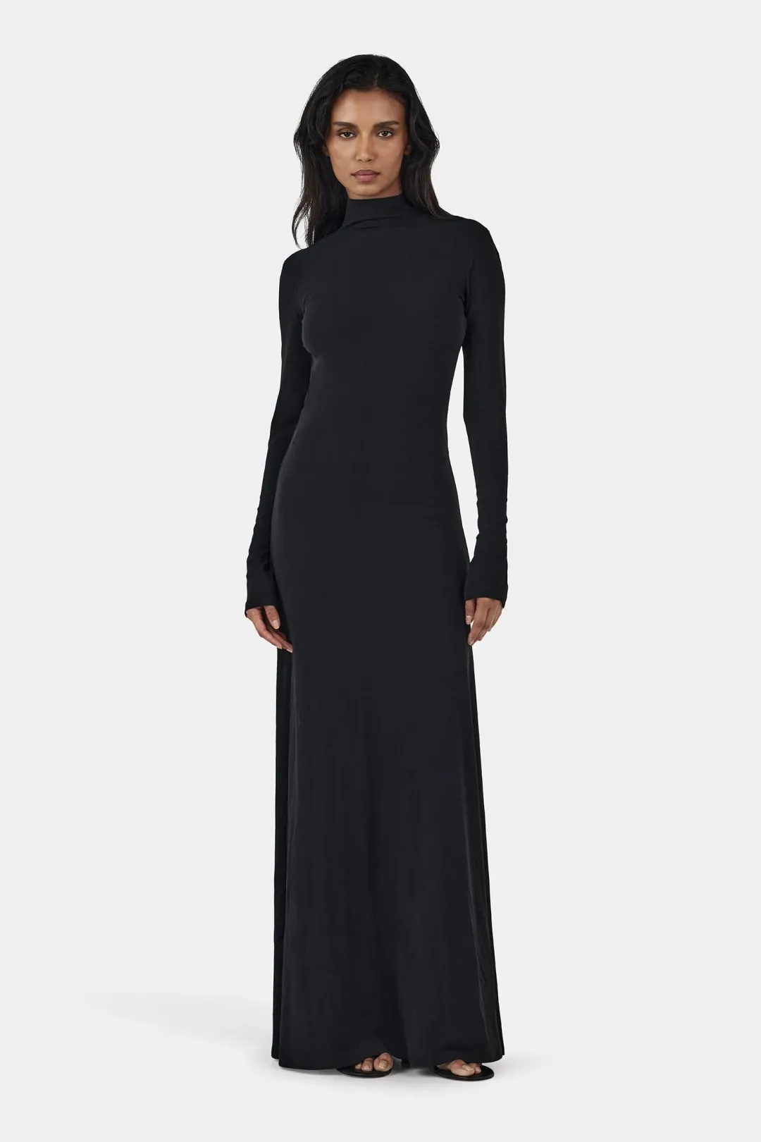 Hansen and Gretel Daphne Maxi Dress Black Size 10 for rent on The Volte - main image