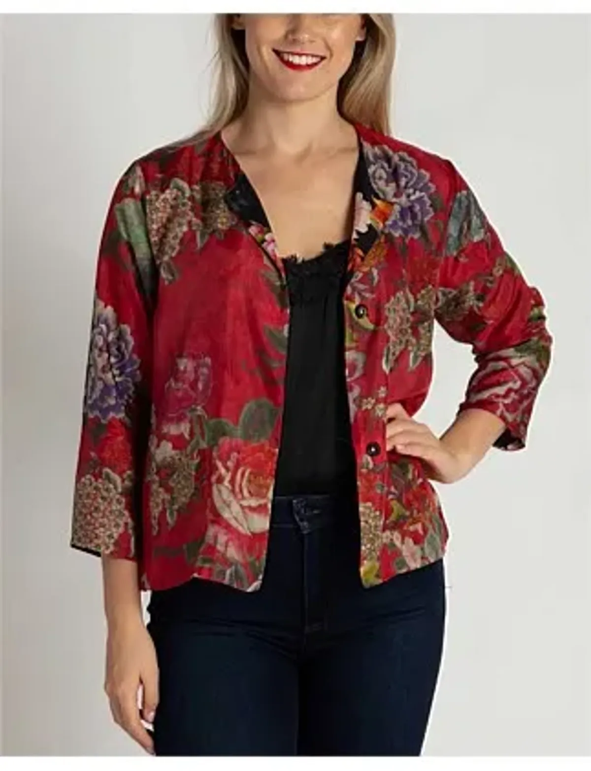 Johnny Was Ruby Jacket - Ryuu Vintage Size 12/L - Image 4