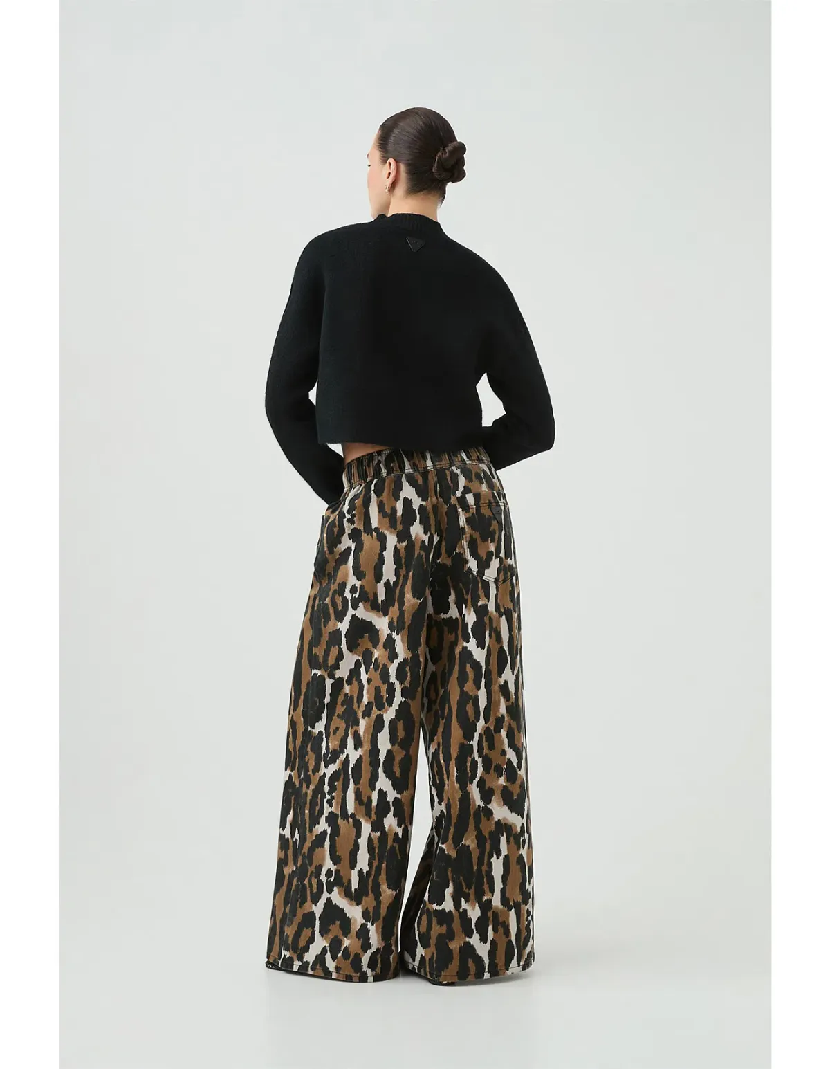 Aje Sienna Denim Jeans Animal Print - Image 3