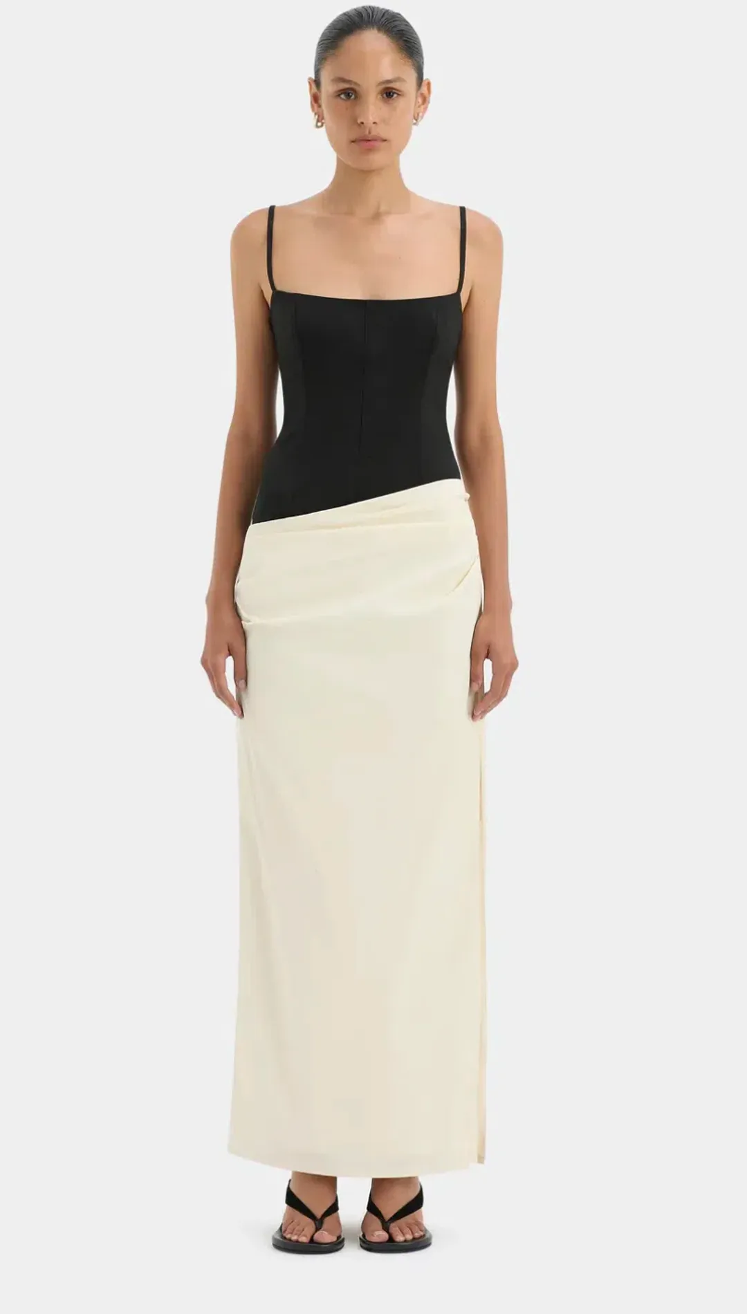 Sir the Label Florent Bodice Gown Black Size 2 / AU 10 for rent on The Volte - main image