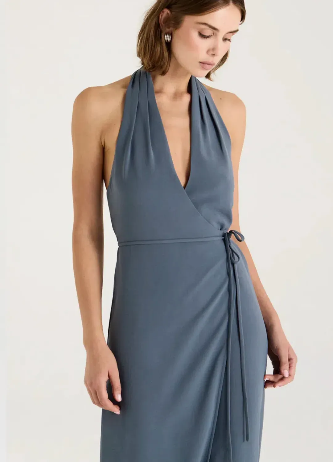 Henne Vida Maxi Dress Slate Size 8 for rent on The Volte - main image