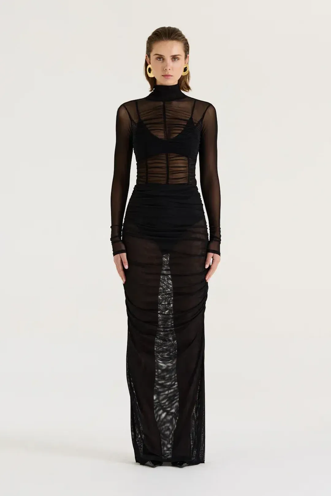 Henne Natasha skirt & Blair Bodysuit in Black Size 8 for rent on The Volte - main image