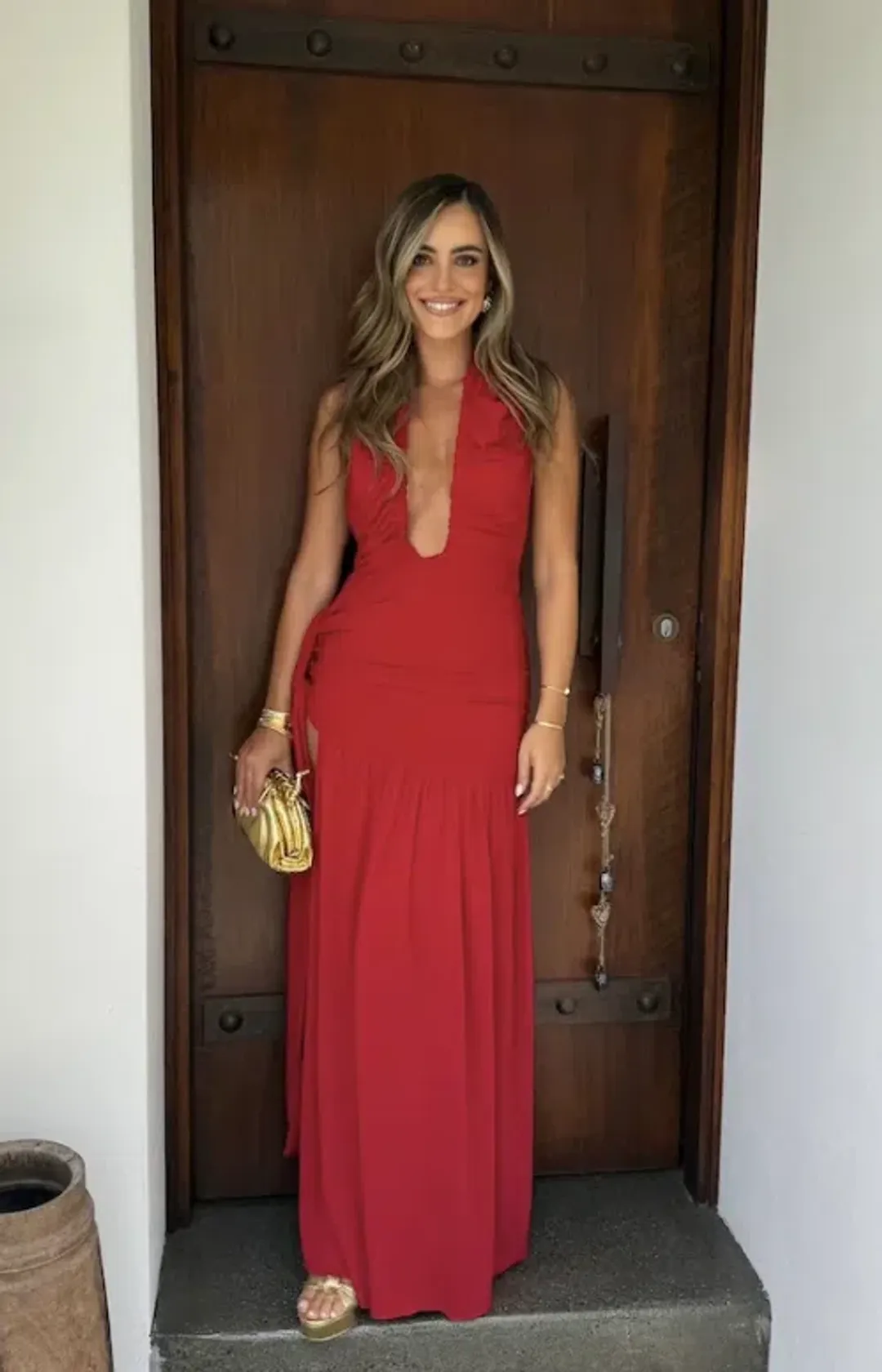 Deconduarte Dakota Pure  Dress Red Size 10 for rent on The Volte - main image