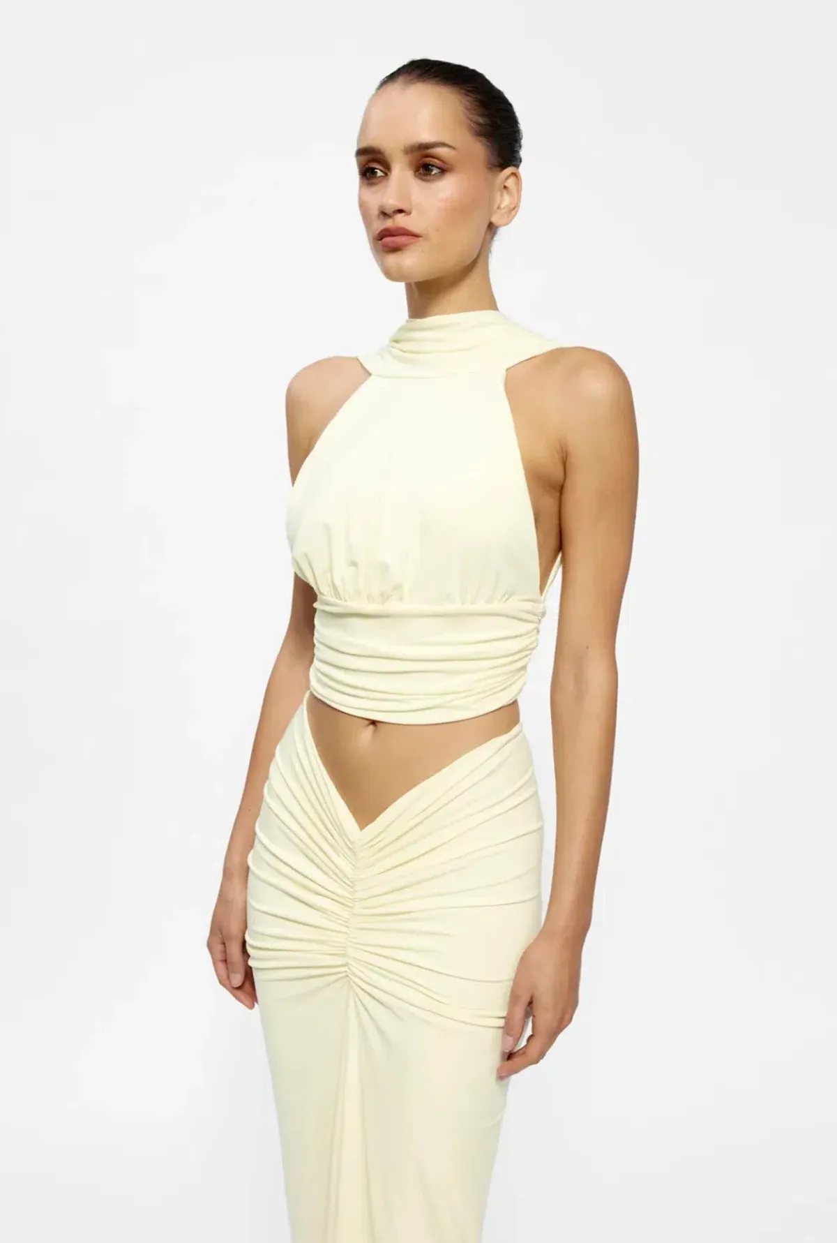 Effie Kats Cassidy Top with Kayson Skirt in Lemon Size 8 - Image 2