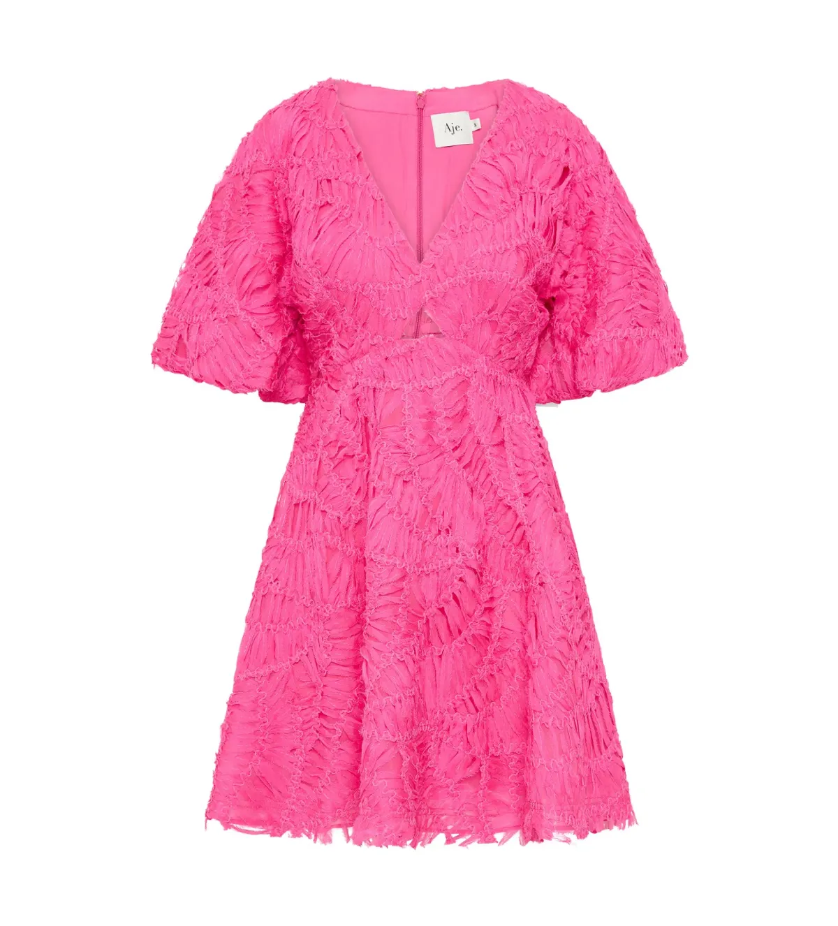 Aje Florential Mini Swing Dress Azalea Pink Size 8 - Image 6