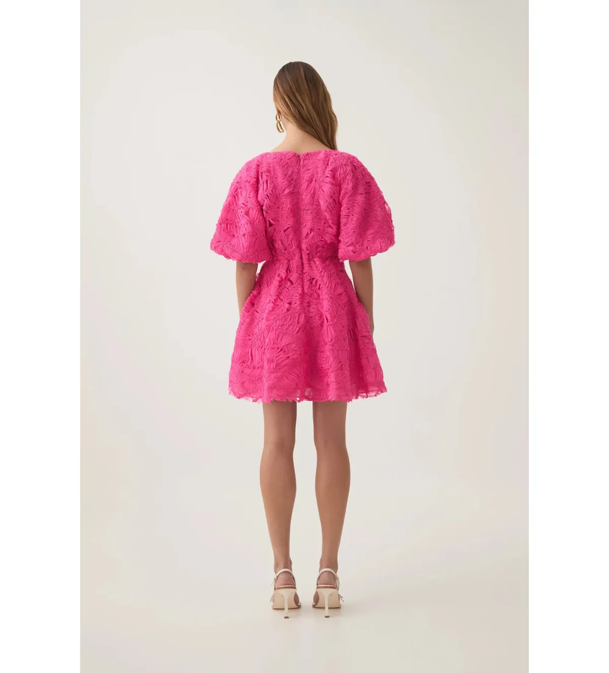 Aje Florential Mini Swing Dress Azalea Pink Size 8 - Image 5