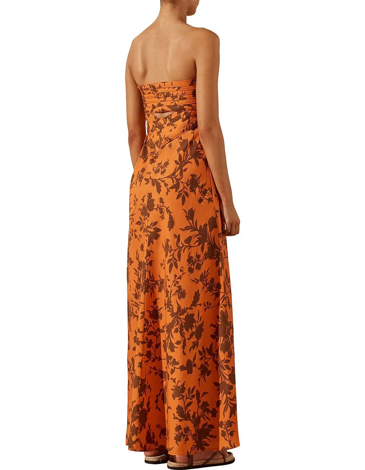 Shona Joy Uli Maxi Dress Orange Size 8 - Image 3