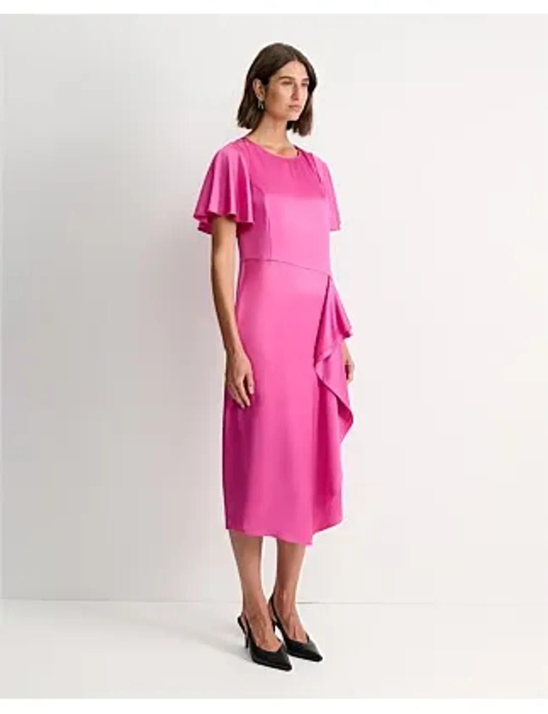 SPORTSCRAFT HARLOW RUFFLE MIDI DRESS SIZE 12/M for rent on The Volte - main image