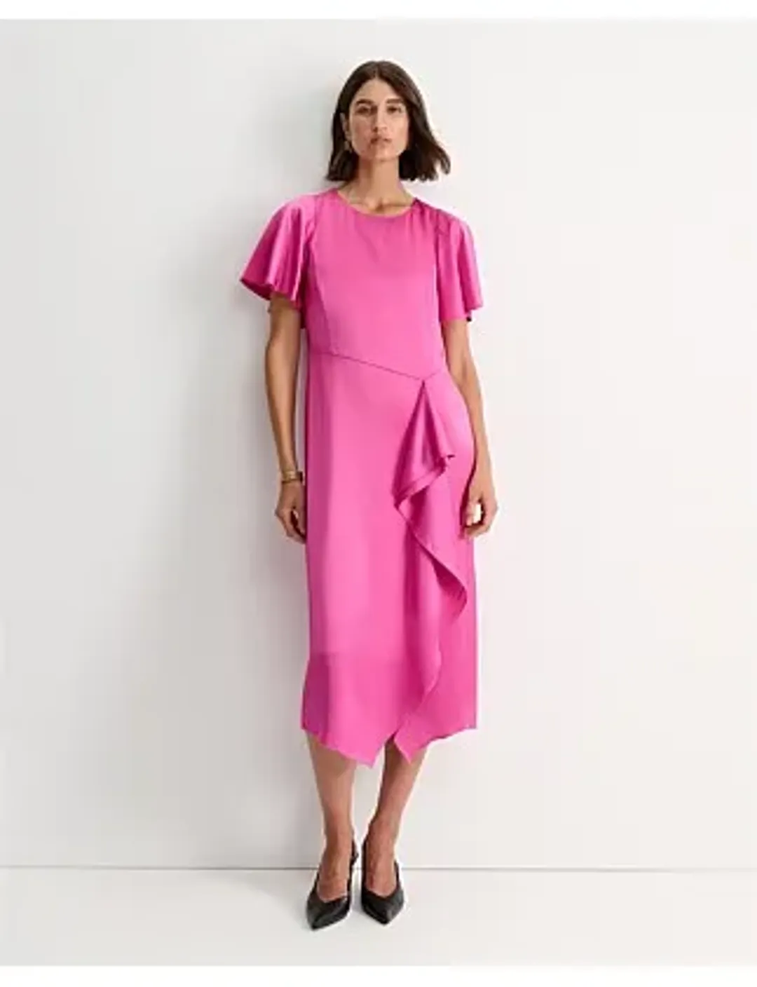 SPORTSCRAFT HARLOW RUFFLE MIDI DRESS SIZE 12/M for rent on The Volte - main image