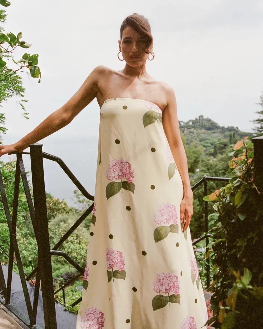 Palm Noosa Alessia Midi Dress Portofino Polka Dot Print Size 10 for rent on The Volte - main image