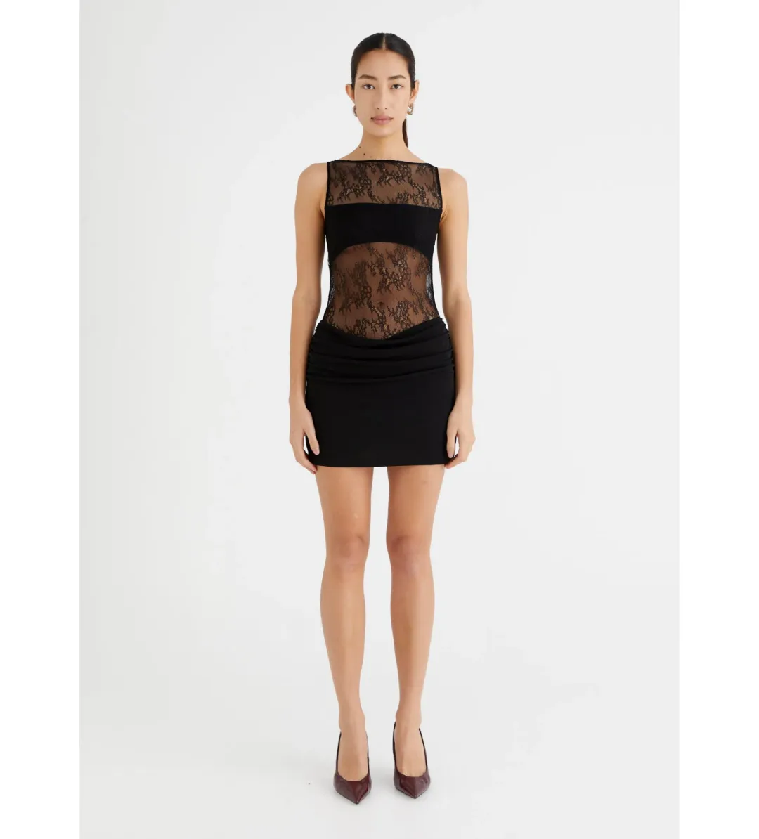 Benni Raffy Mini Dress Black Size 8  for rent on The Volte - main image