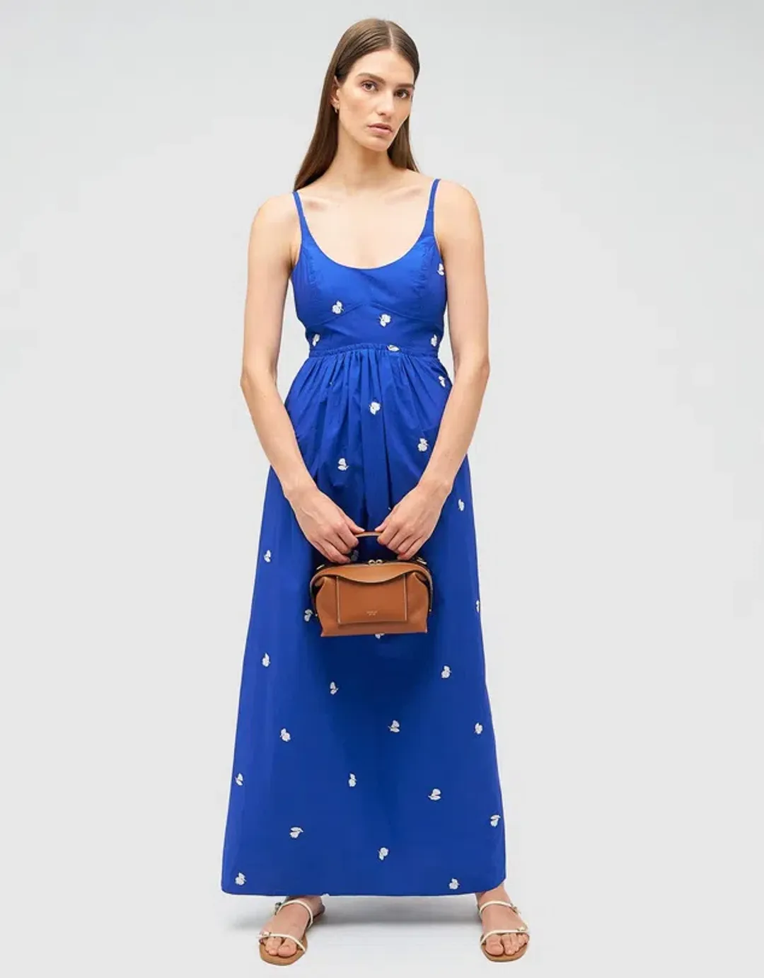 Oroton Embroidered Fruit Sundress in Cotton Size AU 8 for rent on The Volte - main image
