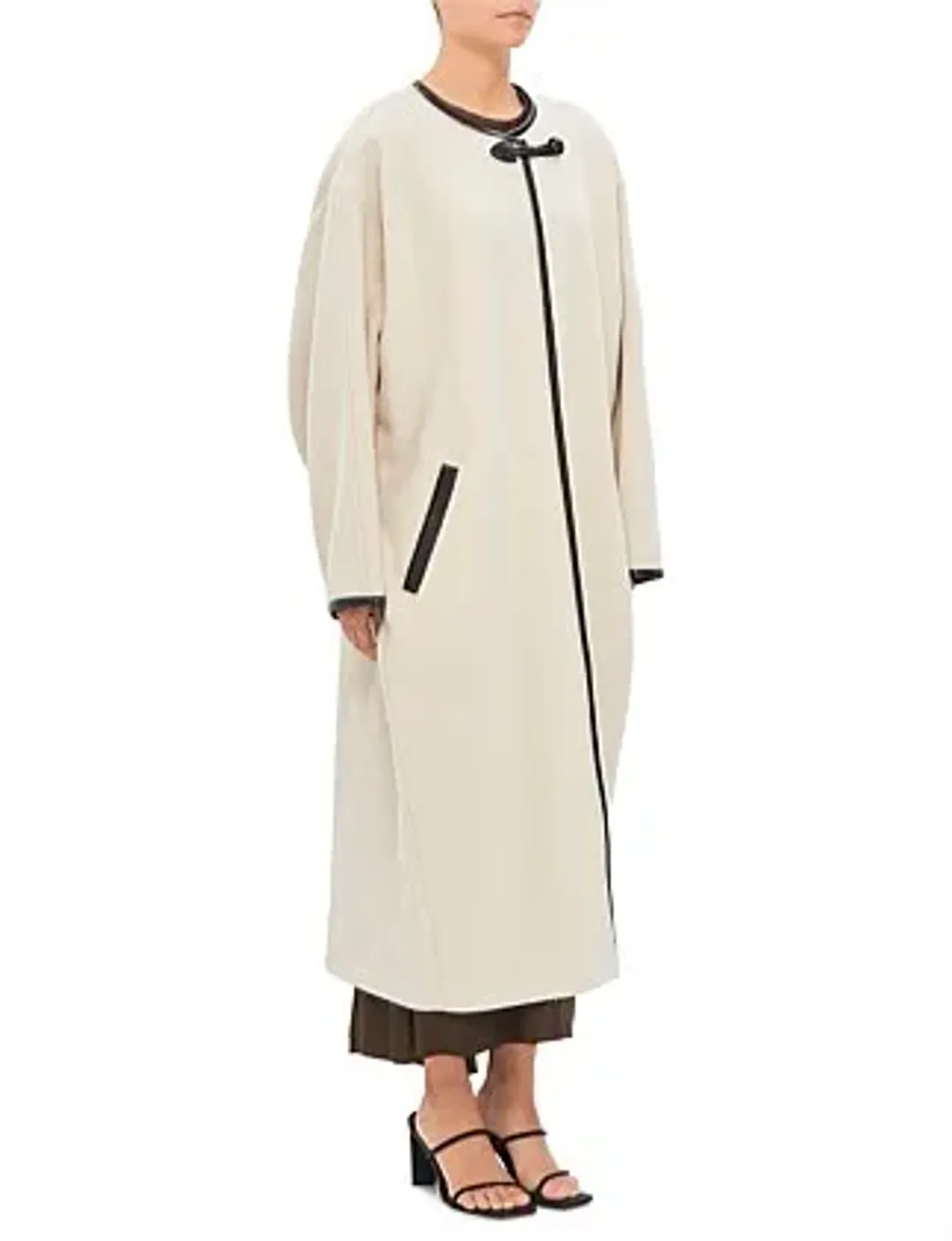 Isabel Marant Elza Coat Ecru Size 10/M for rent on The Volte - main image