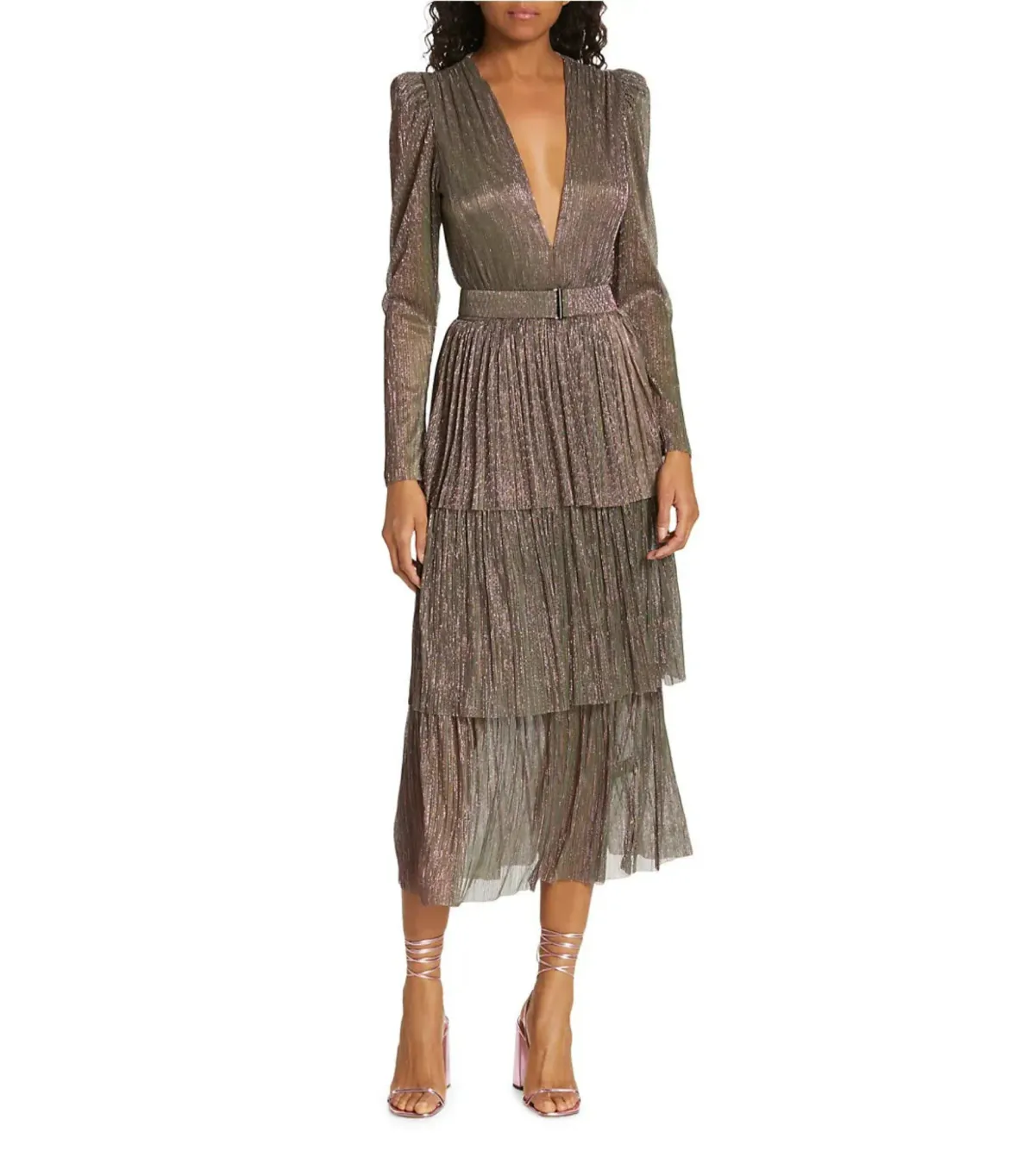 Sabina Musayev Carry Midi Dress in Green Blossom Size 6/XS - Image 1