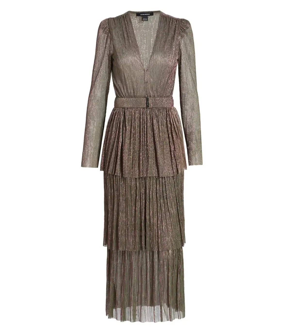 Sabina Musayev Carry Midi Dress in Green Blossom Size 6/XS - Image 4