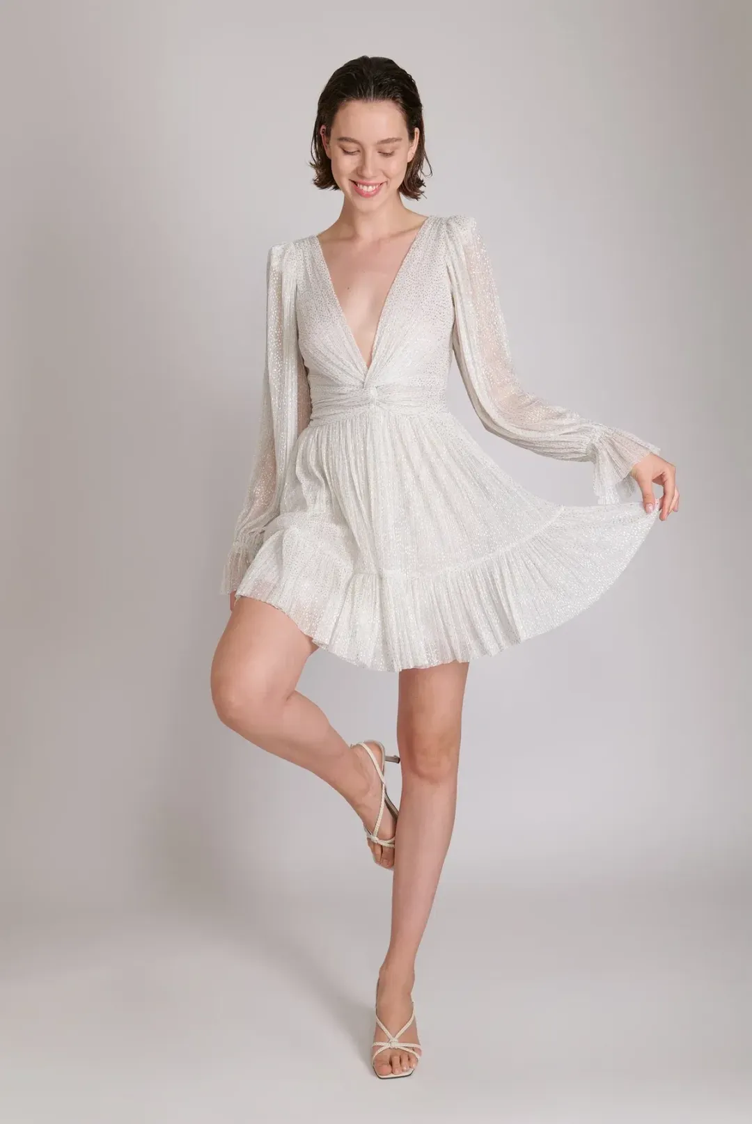 SABINA MUSAYEV Mars Dress in White Size 8/S for rent on The Volte - main image