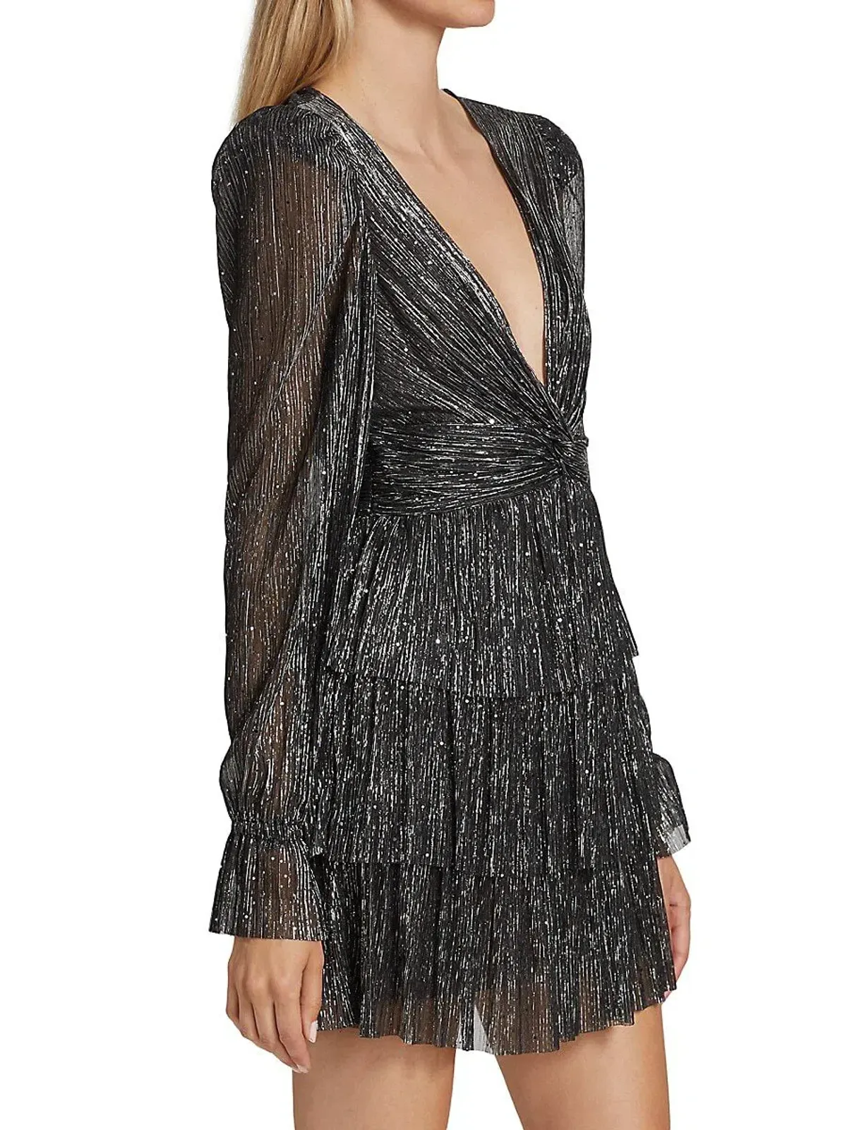 Sabina Musayev Felicie Mini Dress in Black Size 10 - Image 2