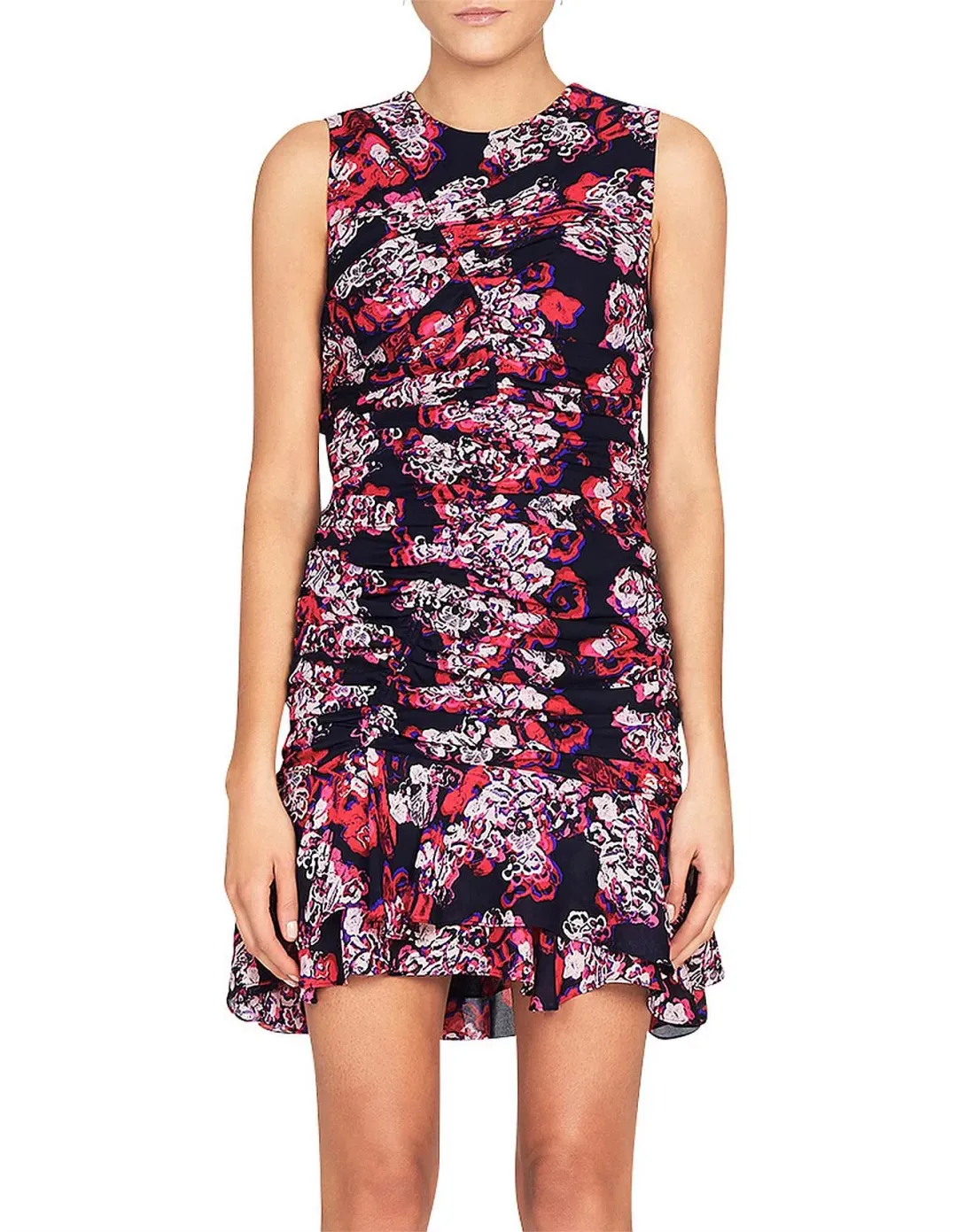 Camilla and Marc Grenadine Ruched Mini Dress in Print Size AU 8  for rent on The Volte - main image