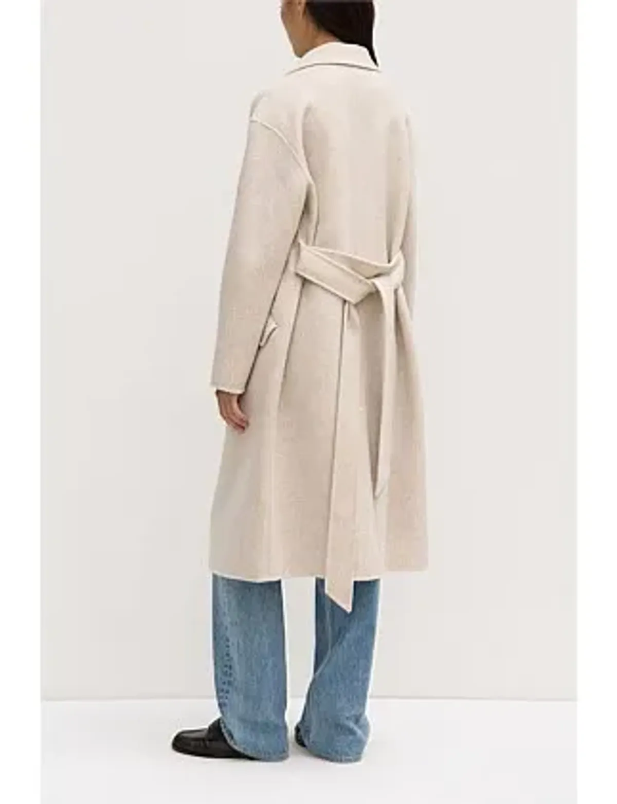 Assembly Label Sadie Single Breasted Wool Coat Oat Marle Size 10/M - Image 4